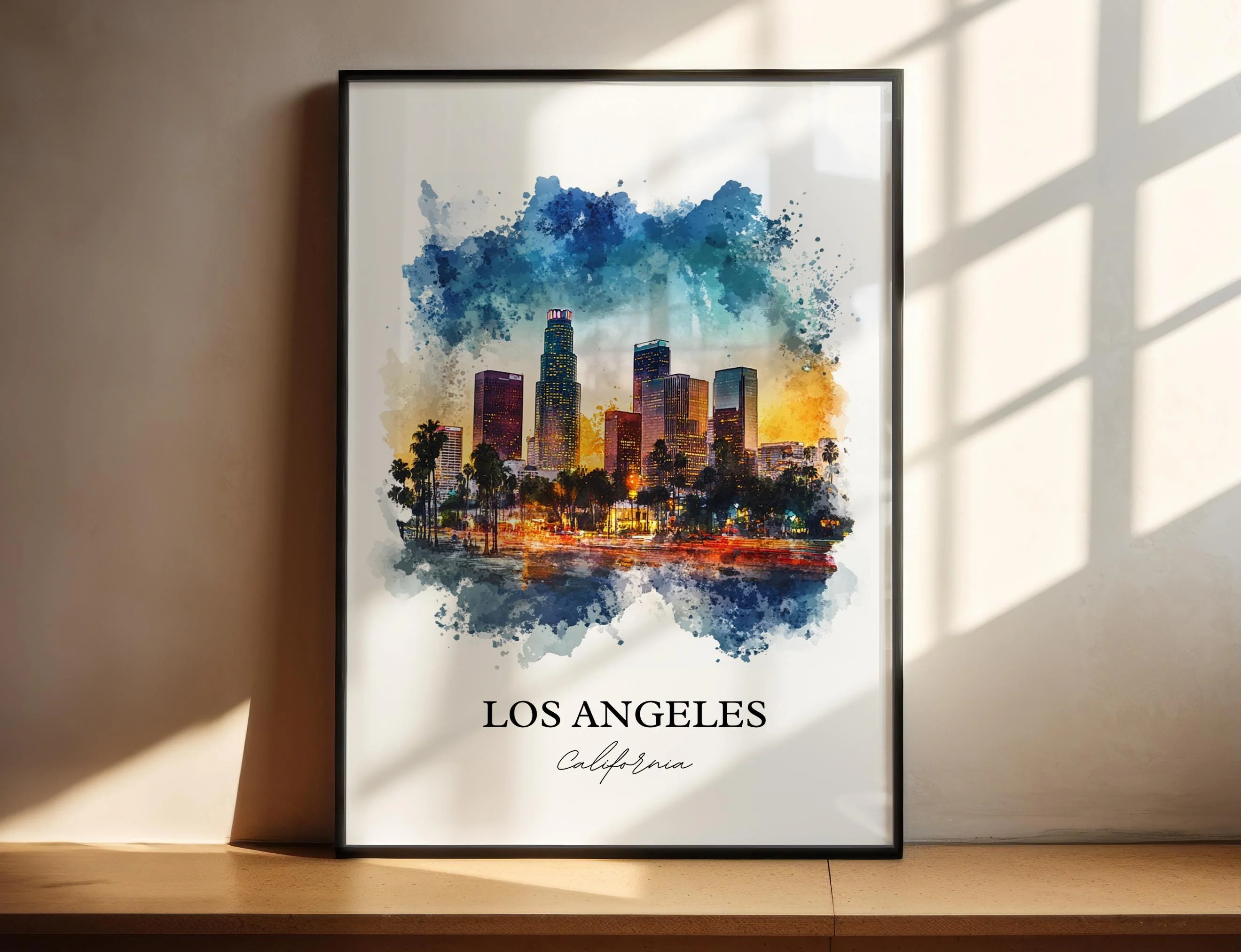 Los Angeles, USA – Watercolor Art Print
