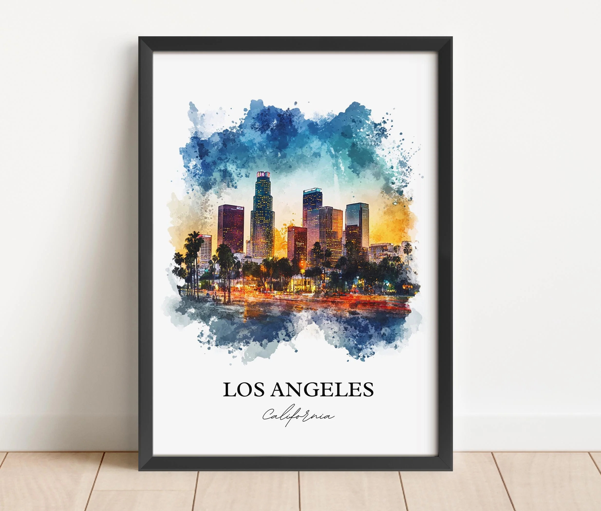 Los Angeles, USA – Watercolor Art Print - Image 6