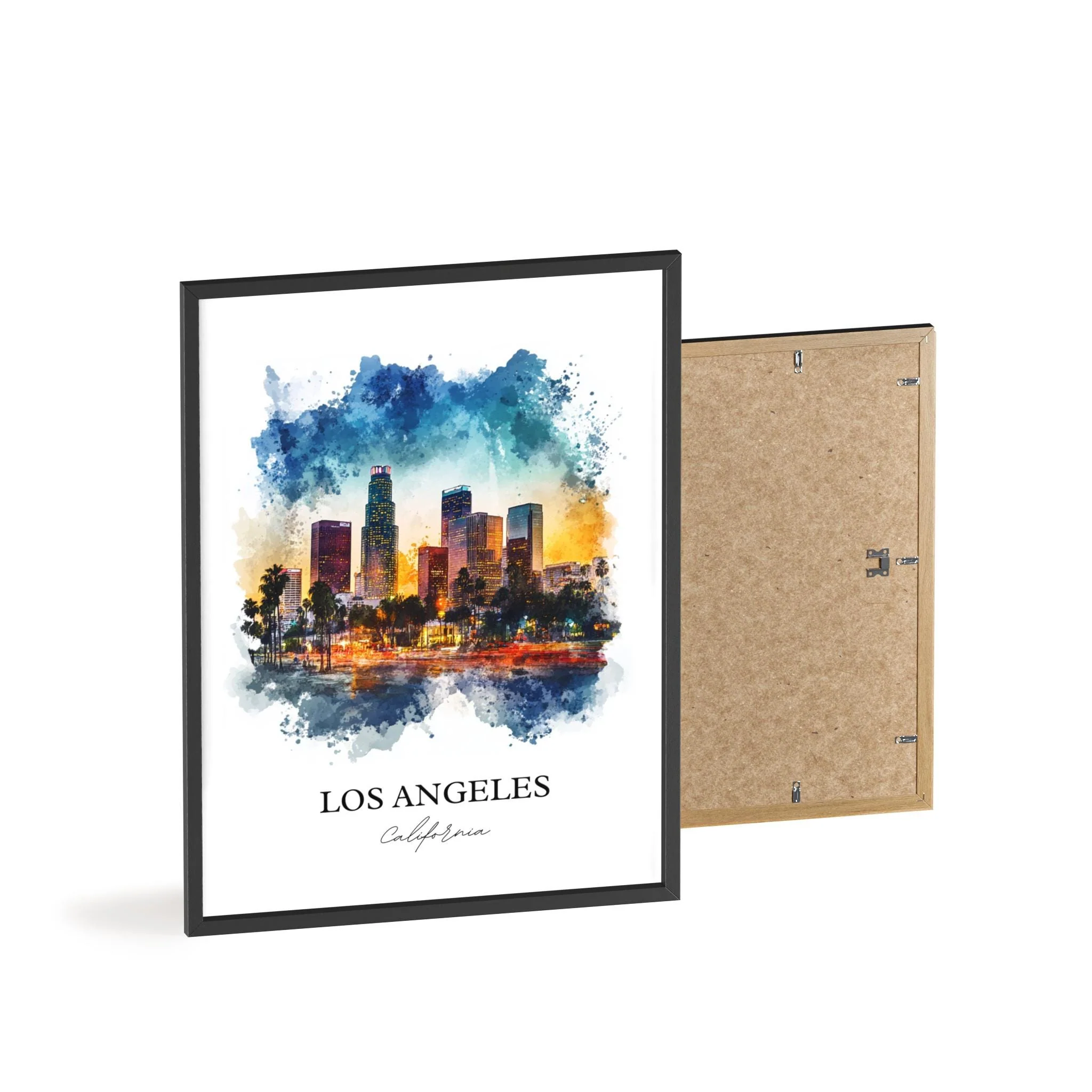 Los Angeles, USA – Watercolor Art Print - Image 8
