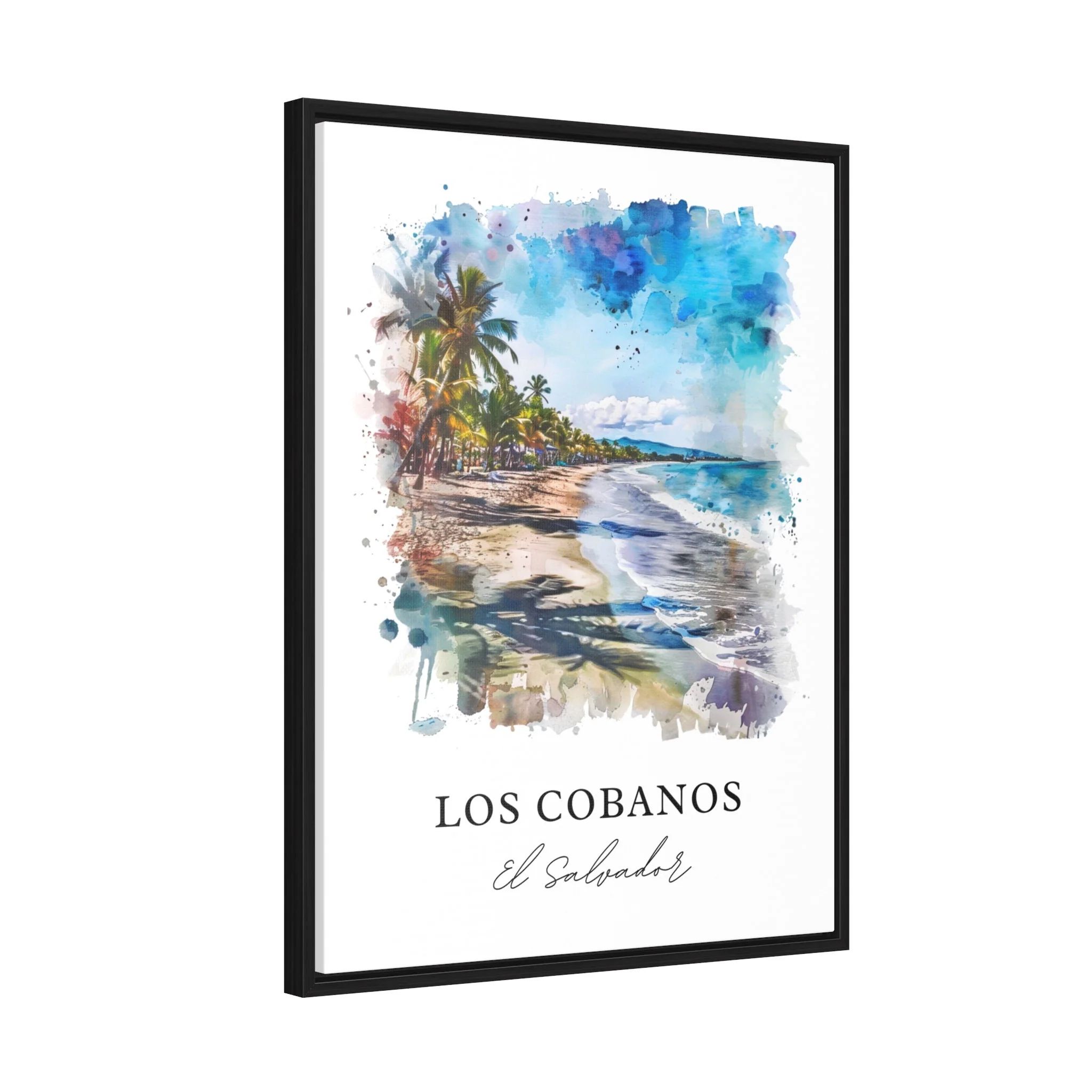 Los Cobanos, El Salvador – Watercolor Art Print - Image 6