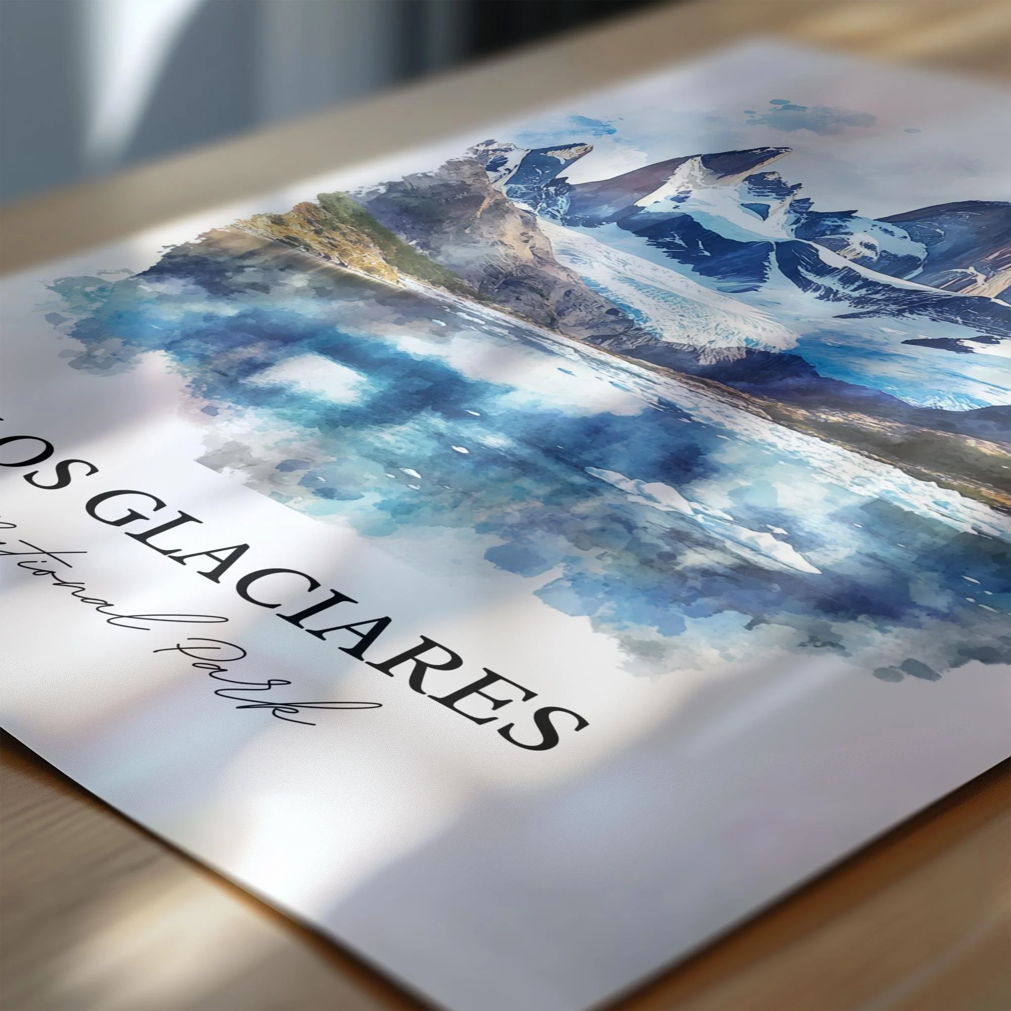 Los Glaciares National Park, Argentina – Watercolor Art Print - Image 2