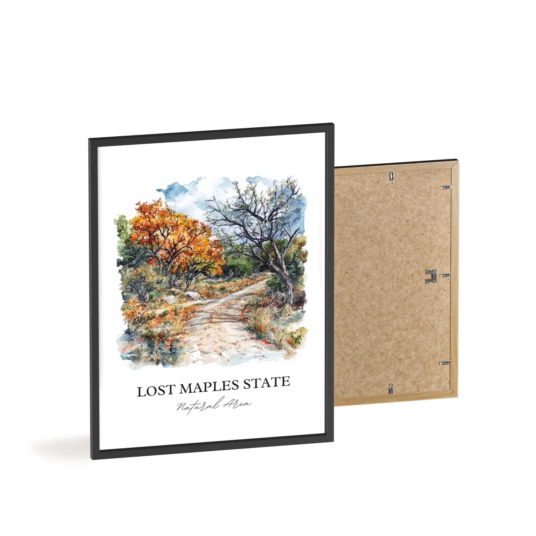 Lost Maples State Park, USA – Watercolor Art Print - Image 8