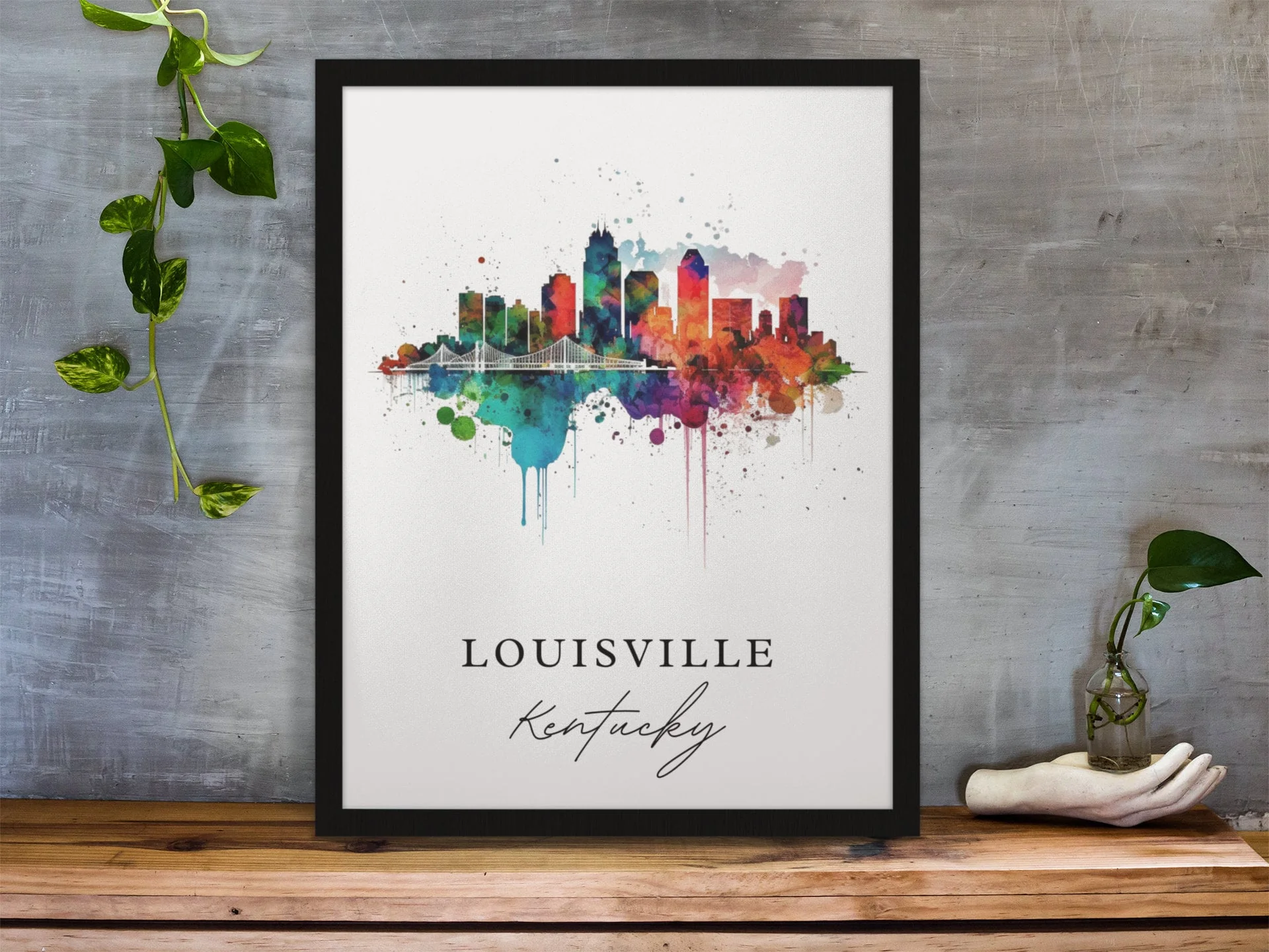 Louisville, Kentucky – Watercolor Art Print