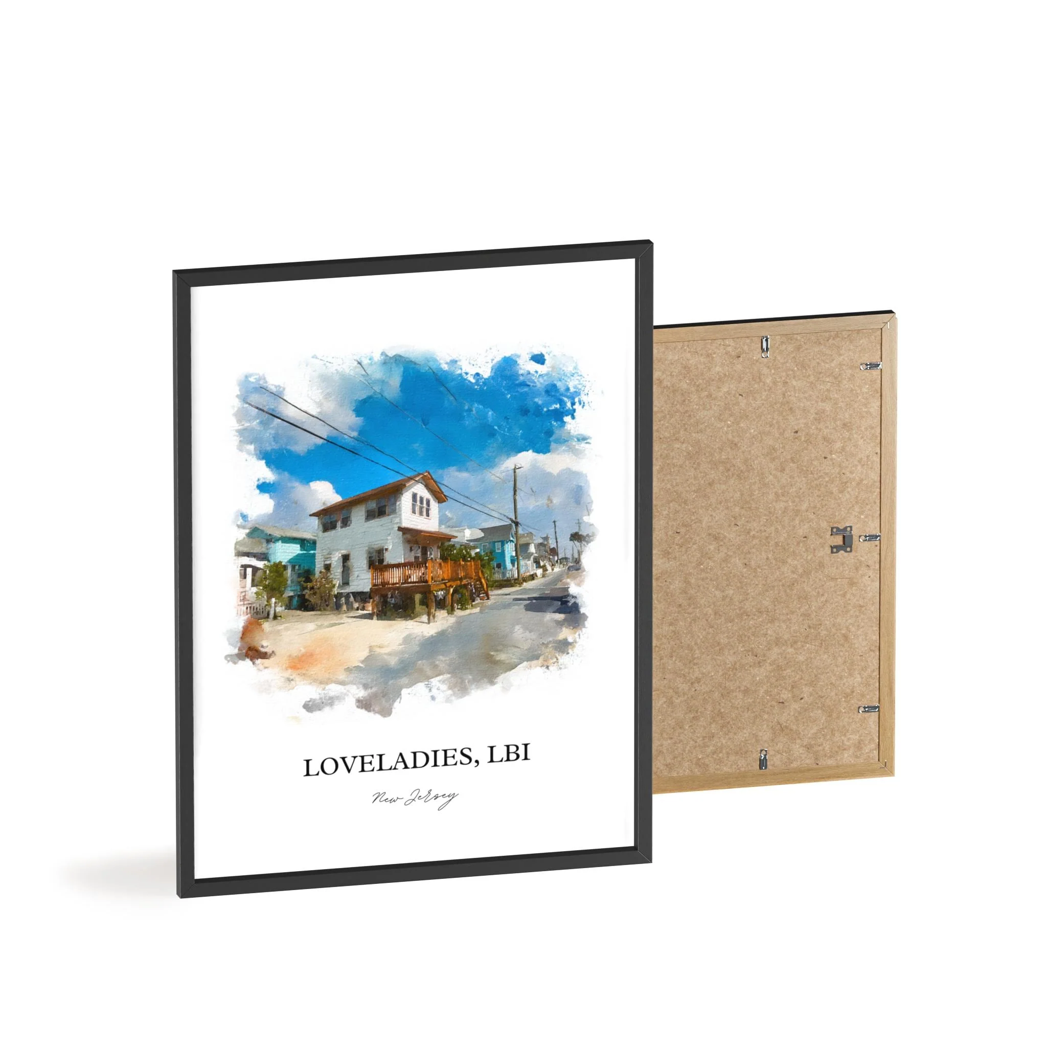 Loveladies, New Jersey – Watercolor Art Print - Image 10