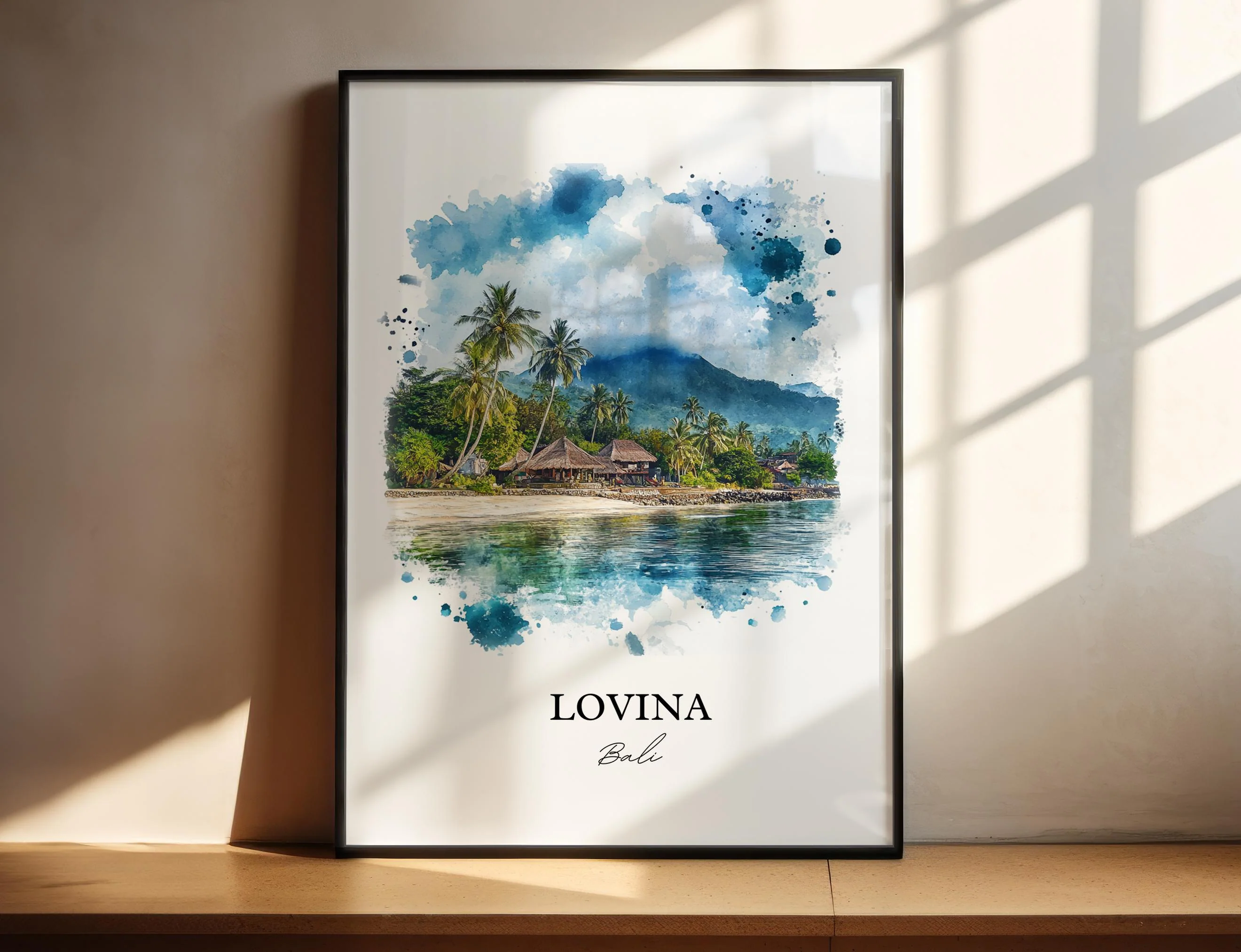 Lovina, Bali – Watercolor Art Print