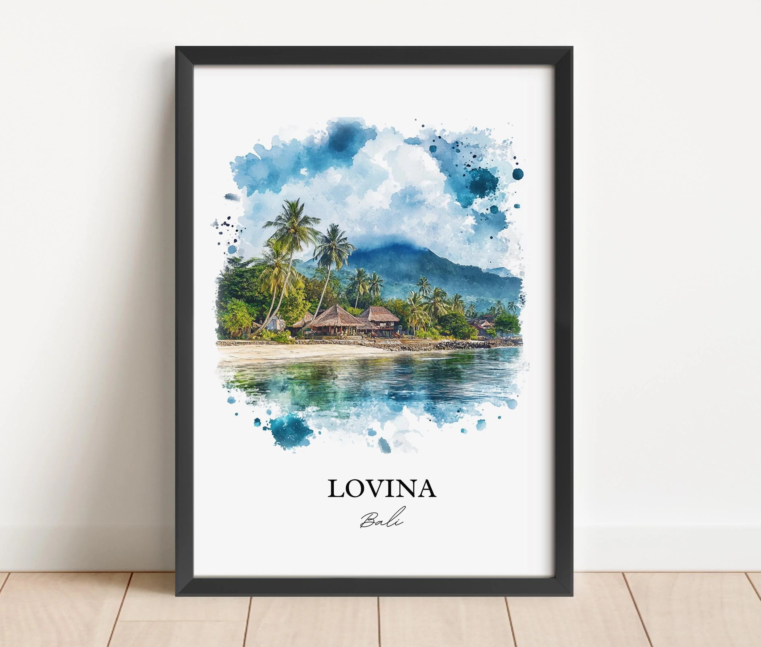 Lovina, Bali – Watercolor Art Print - Image 6
