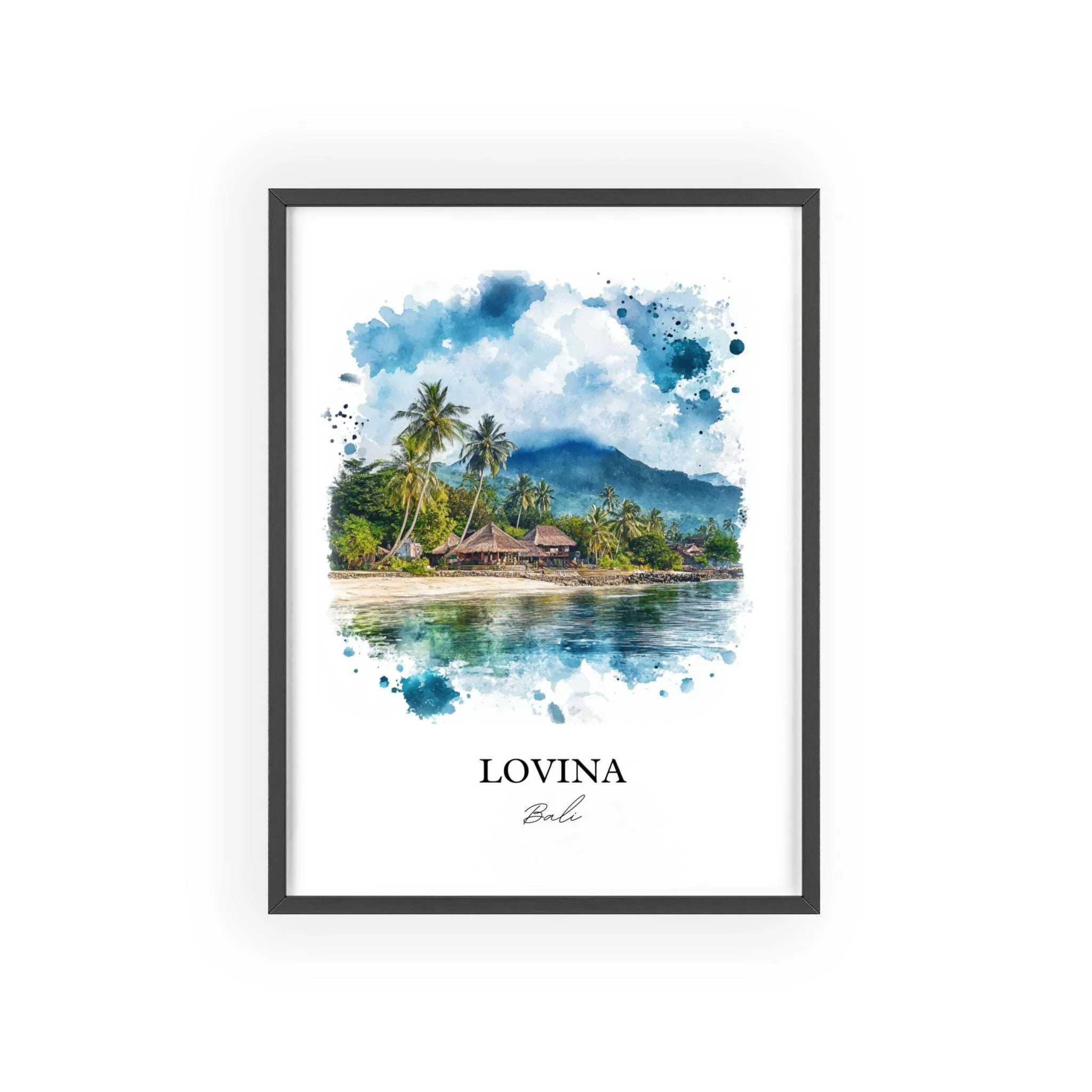 Lovina, Bali – Watercolor Art Print - Image 7