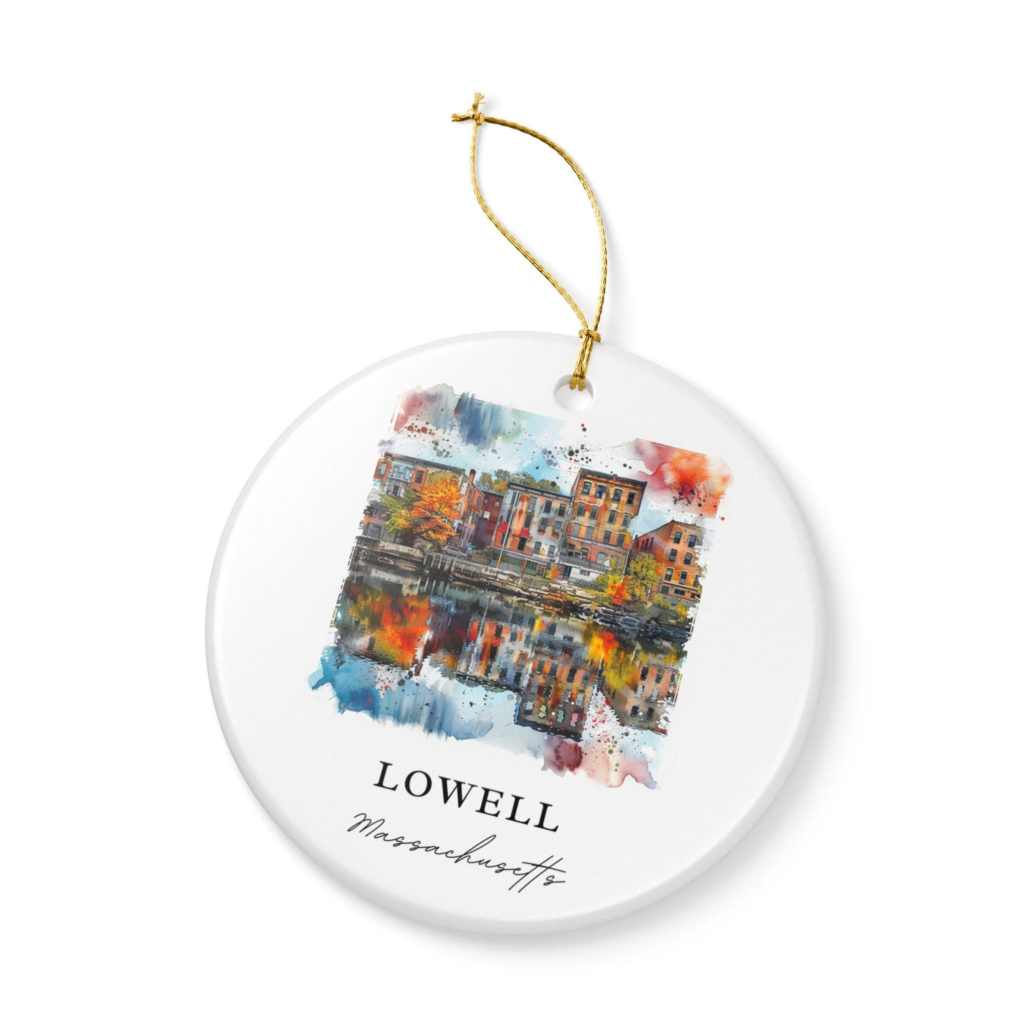 Lowell MA Ornament: Unique Lowell MA Souvenir, Massachusetts Xmas Decor, and Authentic Lowell MA Gift - Image 3