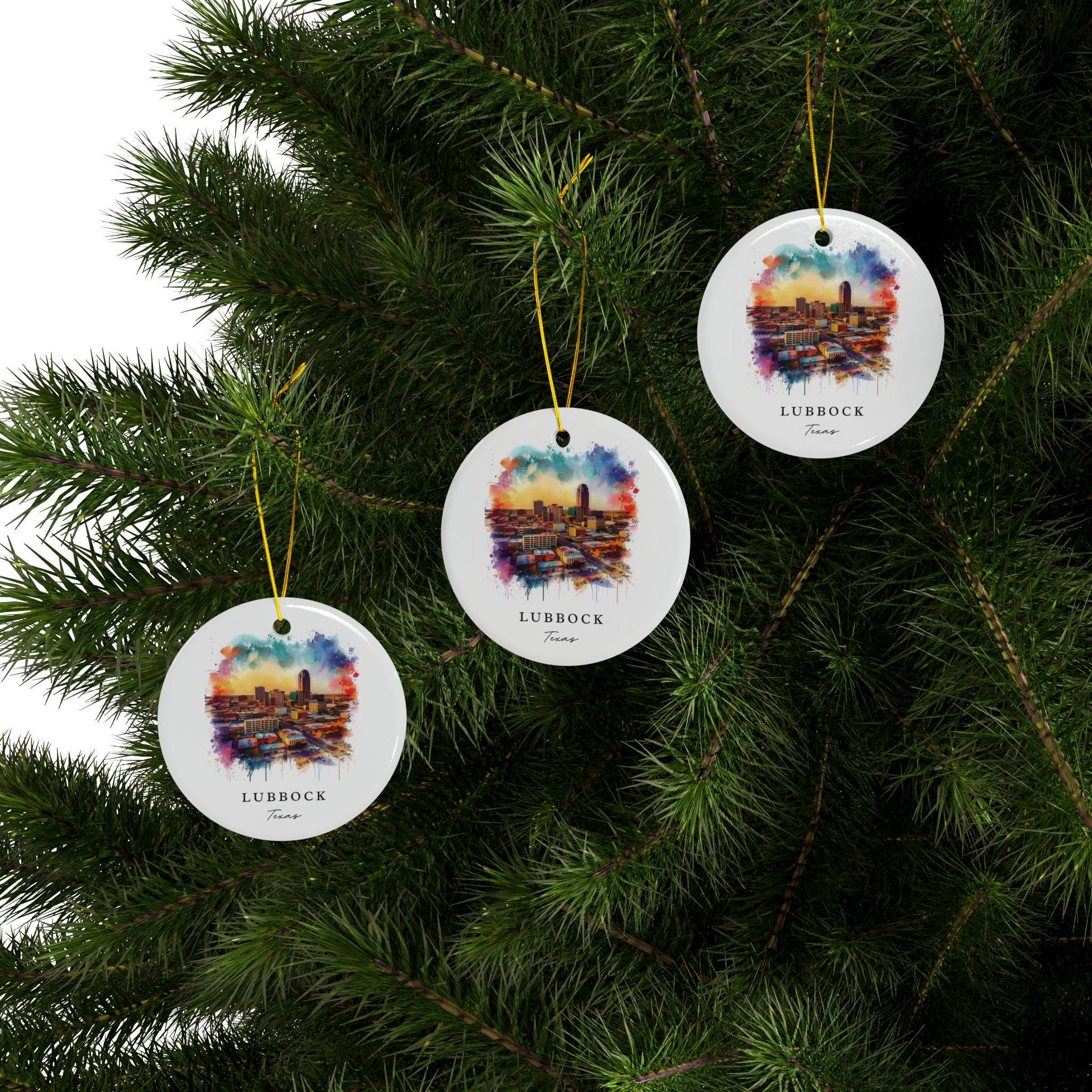 Lubbock TX Ornament: Unique Lubbock Souvenir, Lubbock Texas Decor, and Lubbock Texas Christmas Gift - Image 2