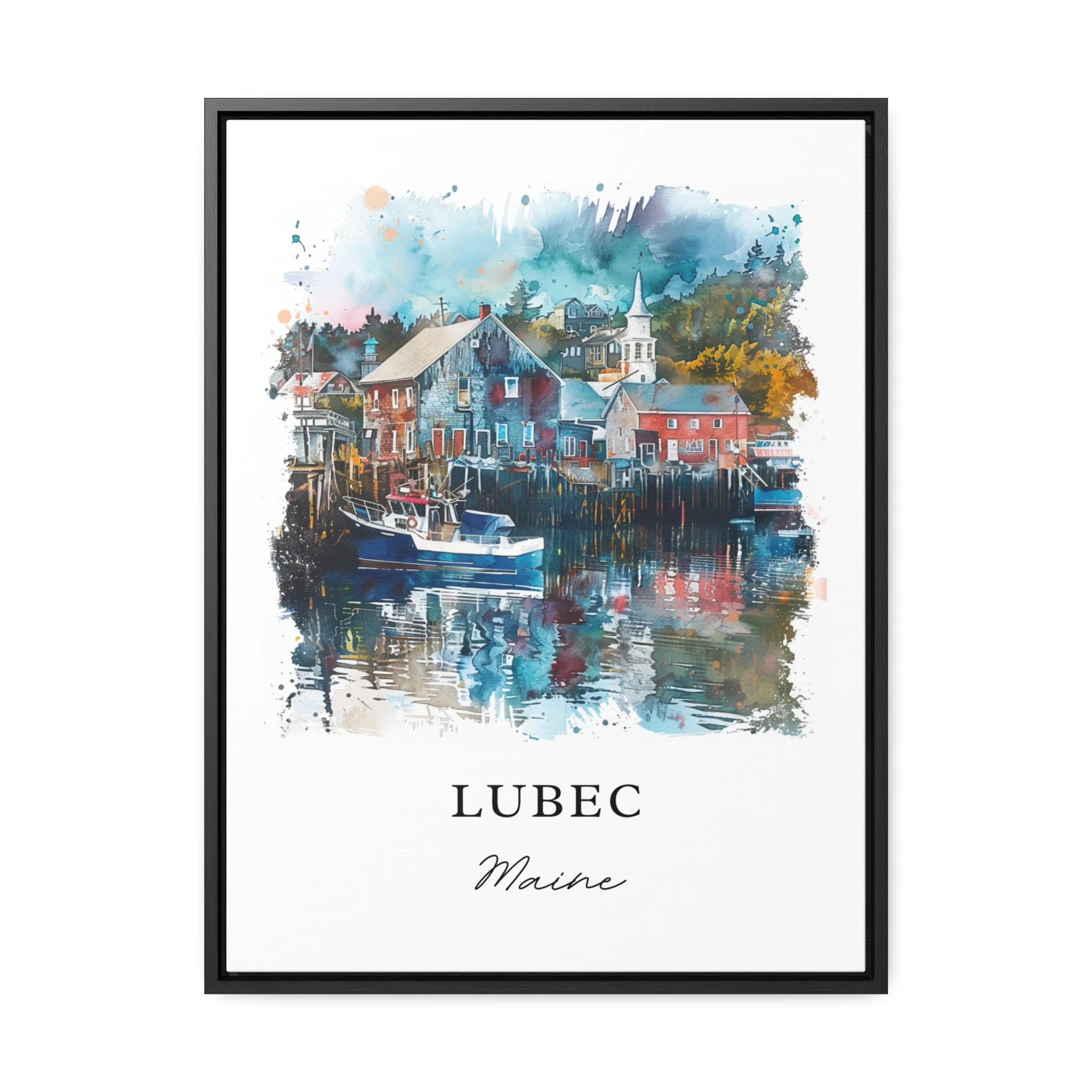 Lubec, Maine – Watercolor Art Print - Image 5