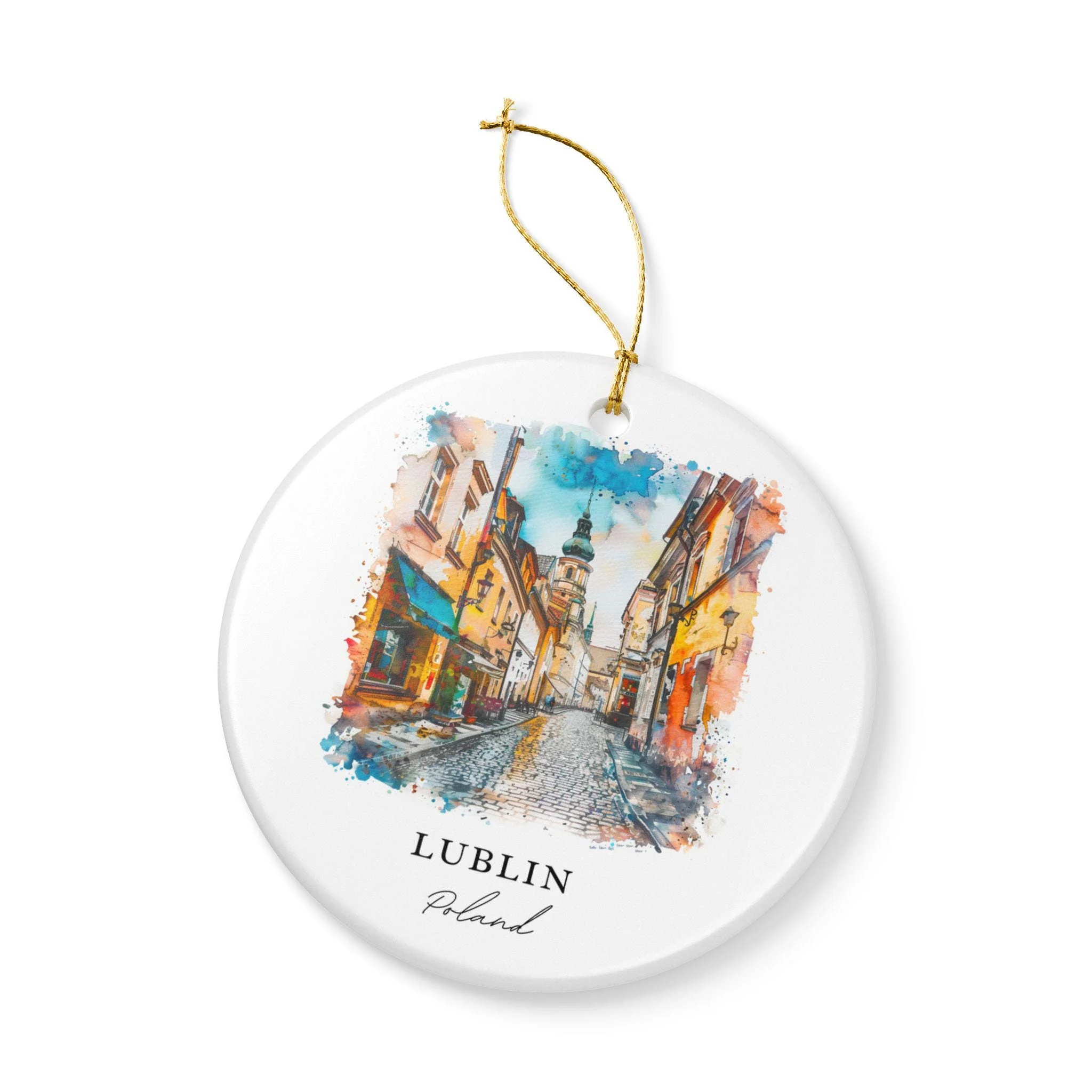 Lublin Poland Ornament: Unique Lublin Souvenir, Lublin Xmas Decor, and Authentic Lublin Poland Gift - Image 3