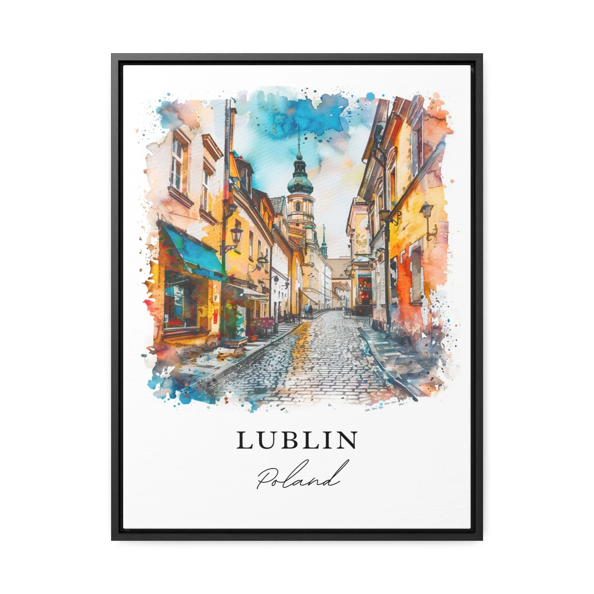 Lublin, Poland – Watercolor Art Print - Image 5