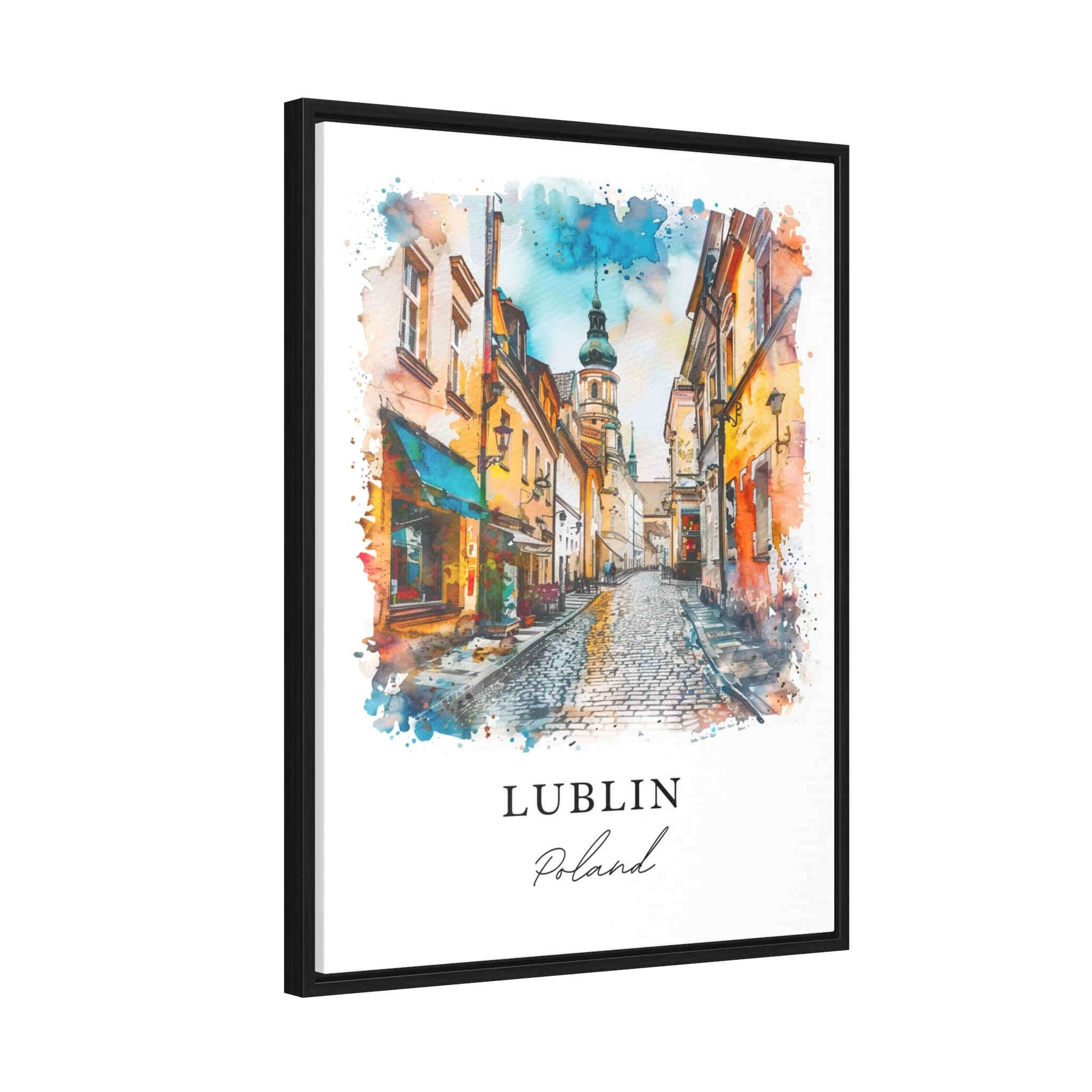 Lublin, Poland – Watercolor Art Print - Image 6