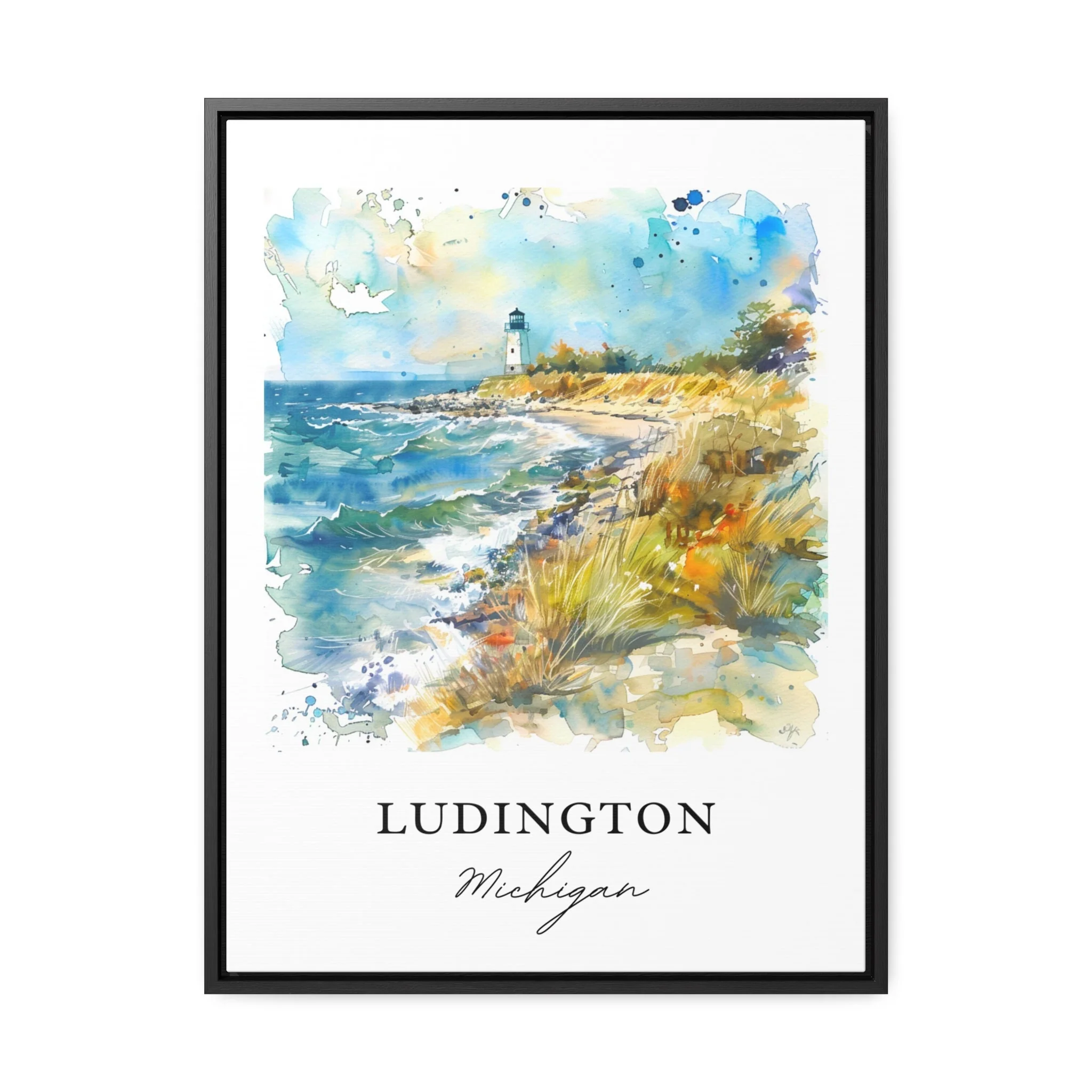 Ludington, Michigan, Michigan – Watercolor Art Print - Image 5