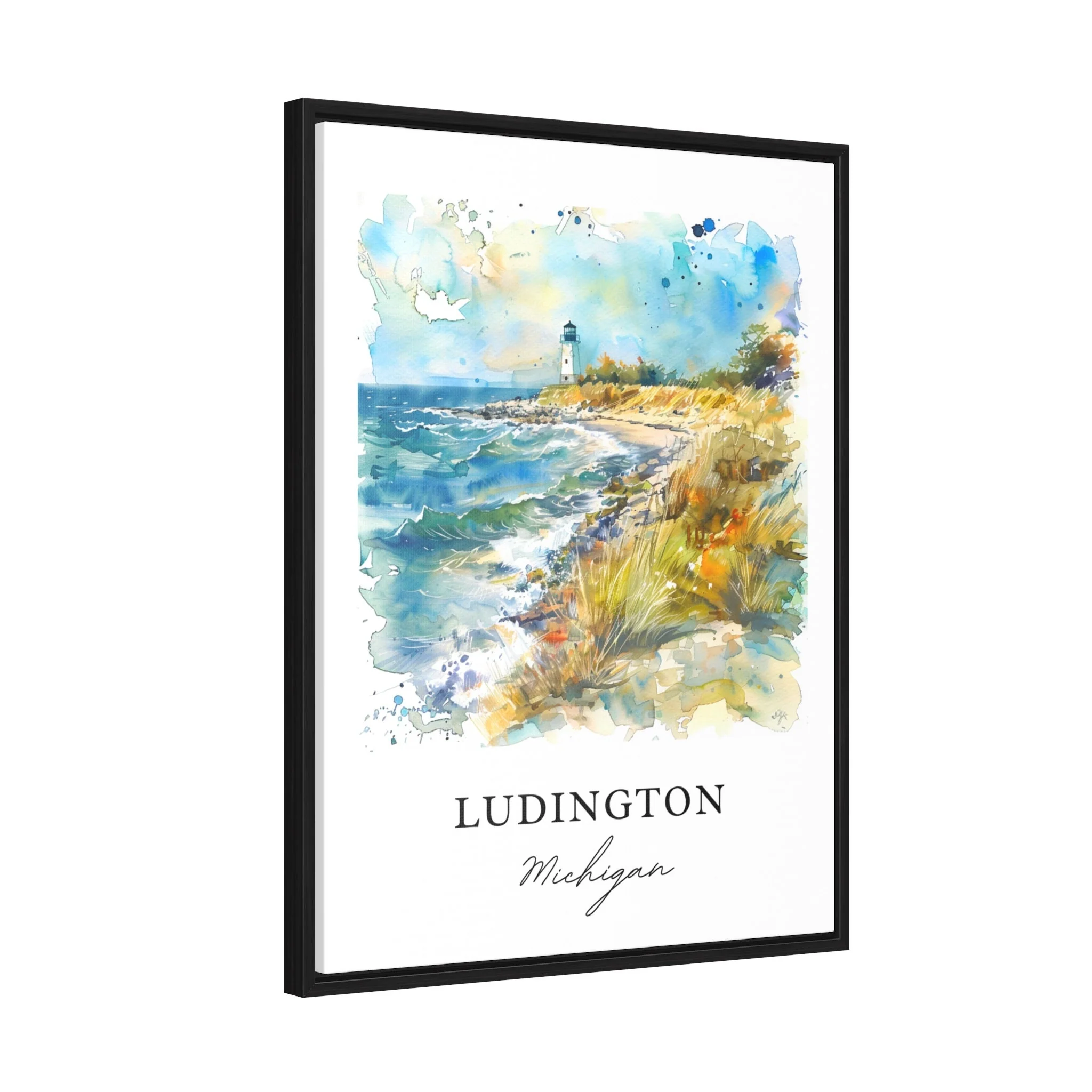 Ludington, Michigan, Michigan – Watercolor Art Print - Image 6