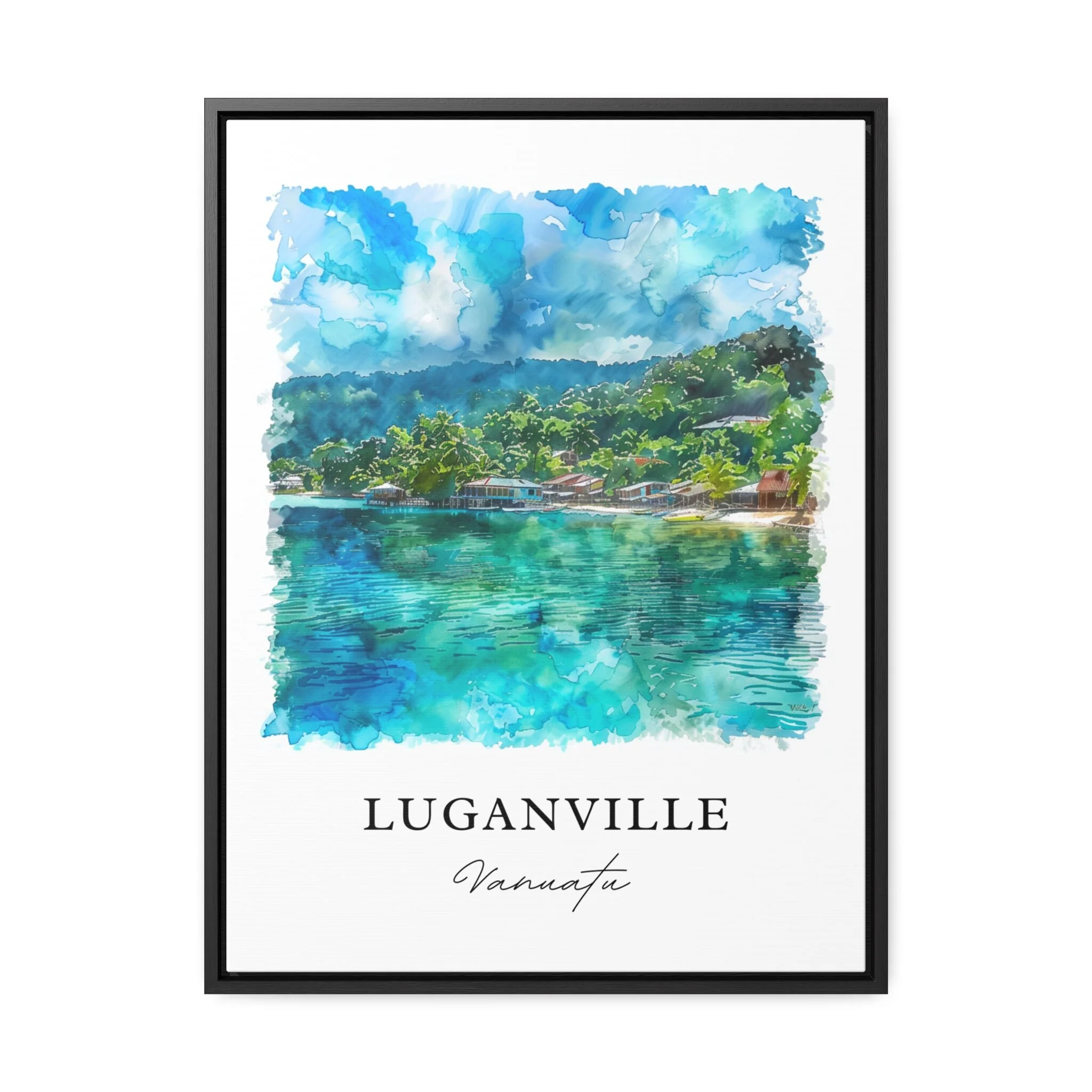 Luganville, Vanuatu – Watercolor Art Print - Image 5