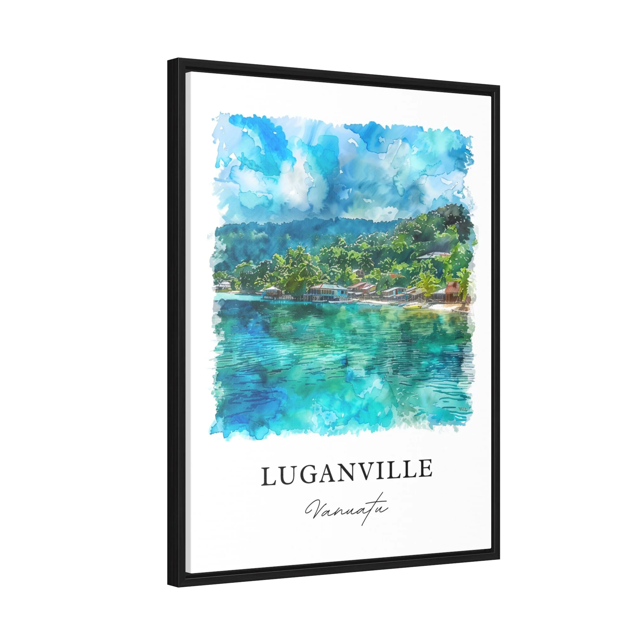 Luganville, Vanuatu – Watercolor Art Print - Image 6