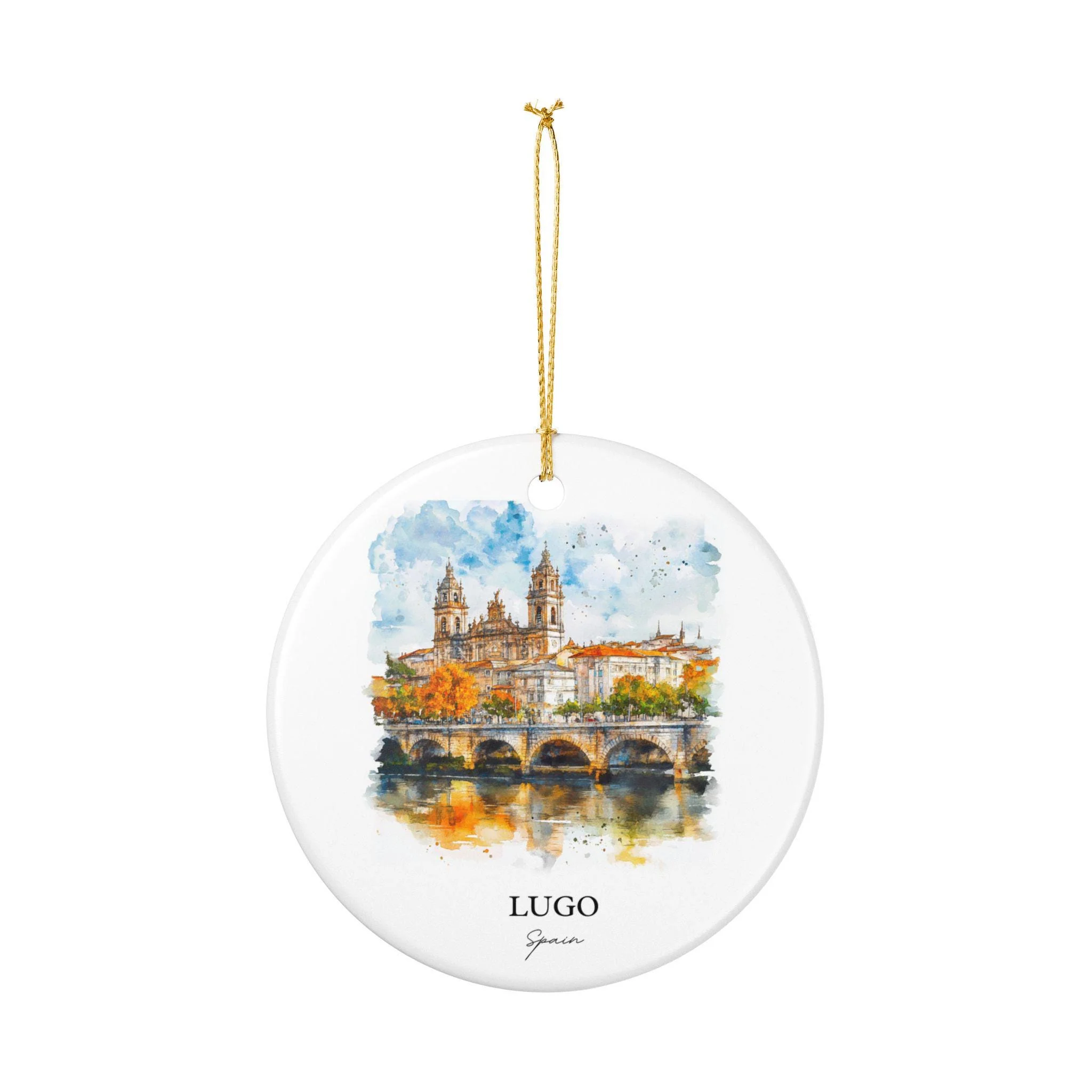 Lugo Spain Ornament: Unique Lugo Spain Souvenir, Lugo Spain Xmas Decor, and Authentic Spain Gift - Image 2
