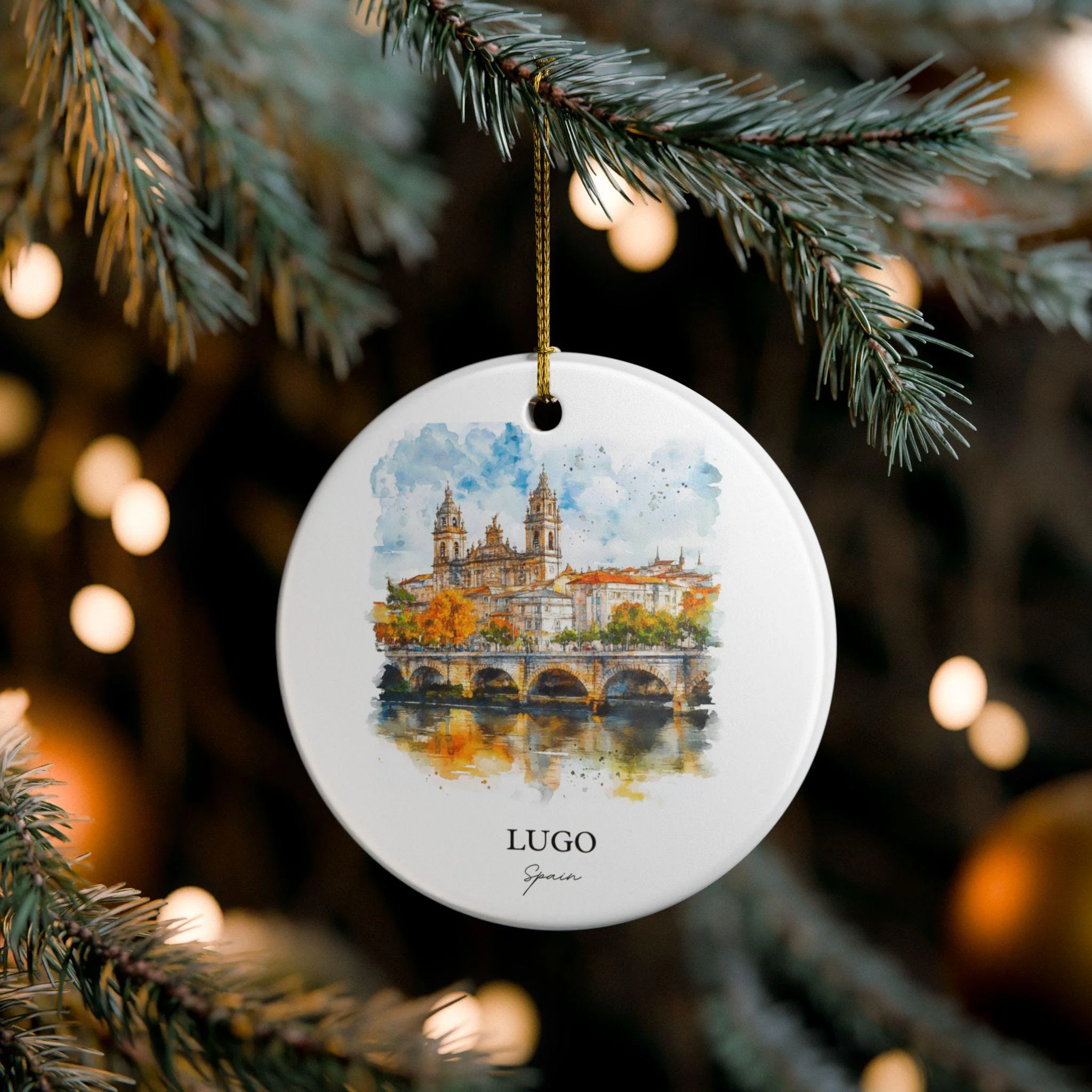 Lugo Spain Ornament: Unique Lugo Spain Souvenir, Lugo Spain Xmas Decor, and Authentic Spain Gift - Image 4