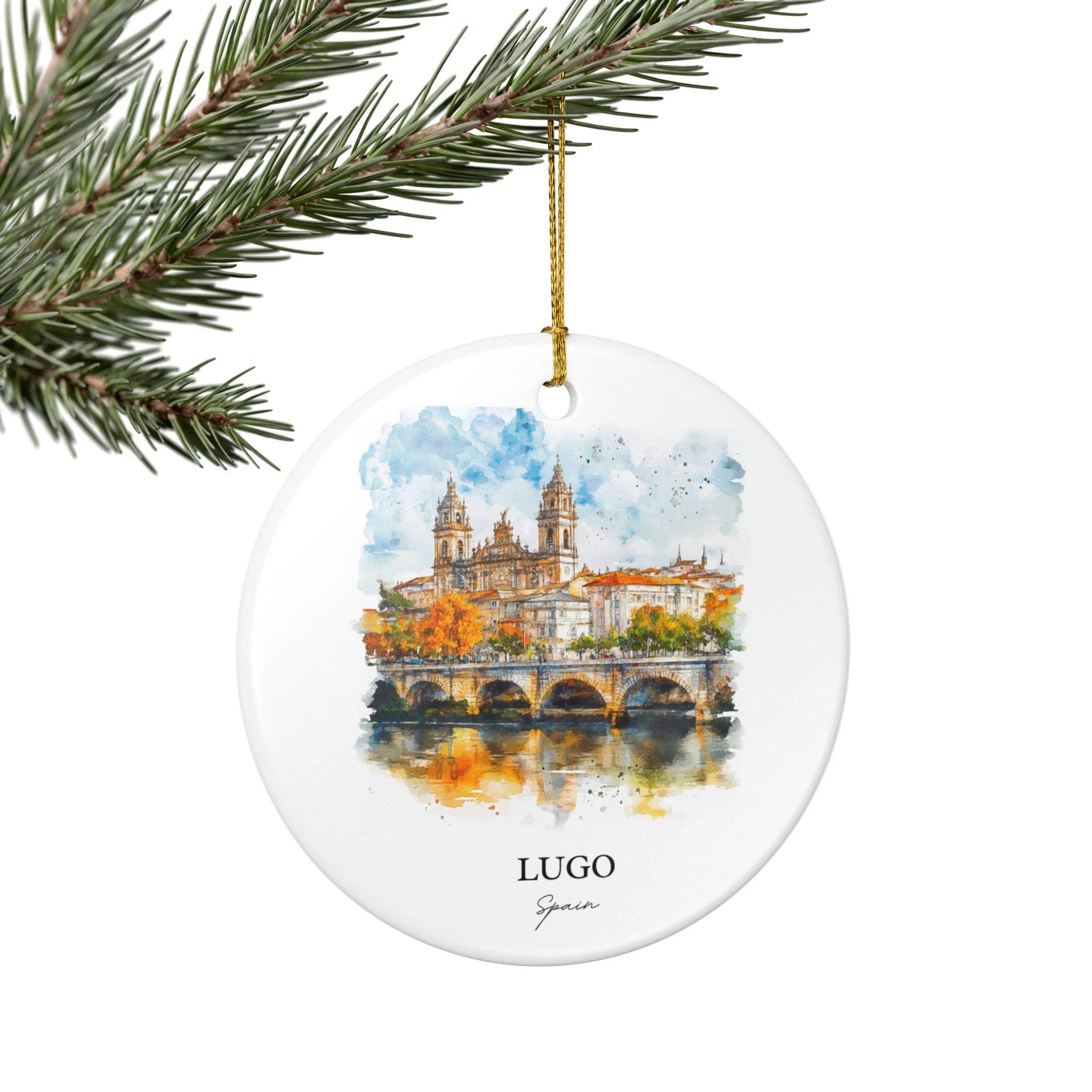 Lugo Spain Ornament: Unique Lugo Spain Souvenir, Lugo Spain Xmas Decor, and Authentic Spain Gift - Image 5