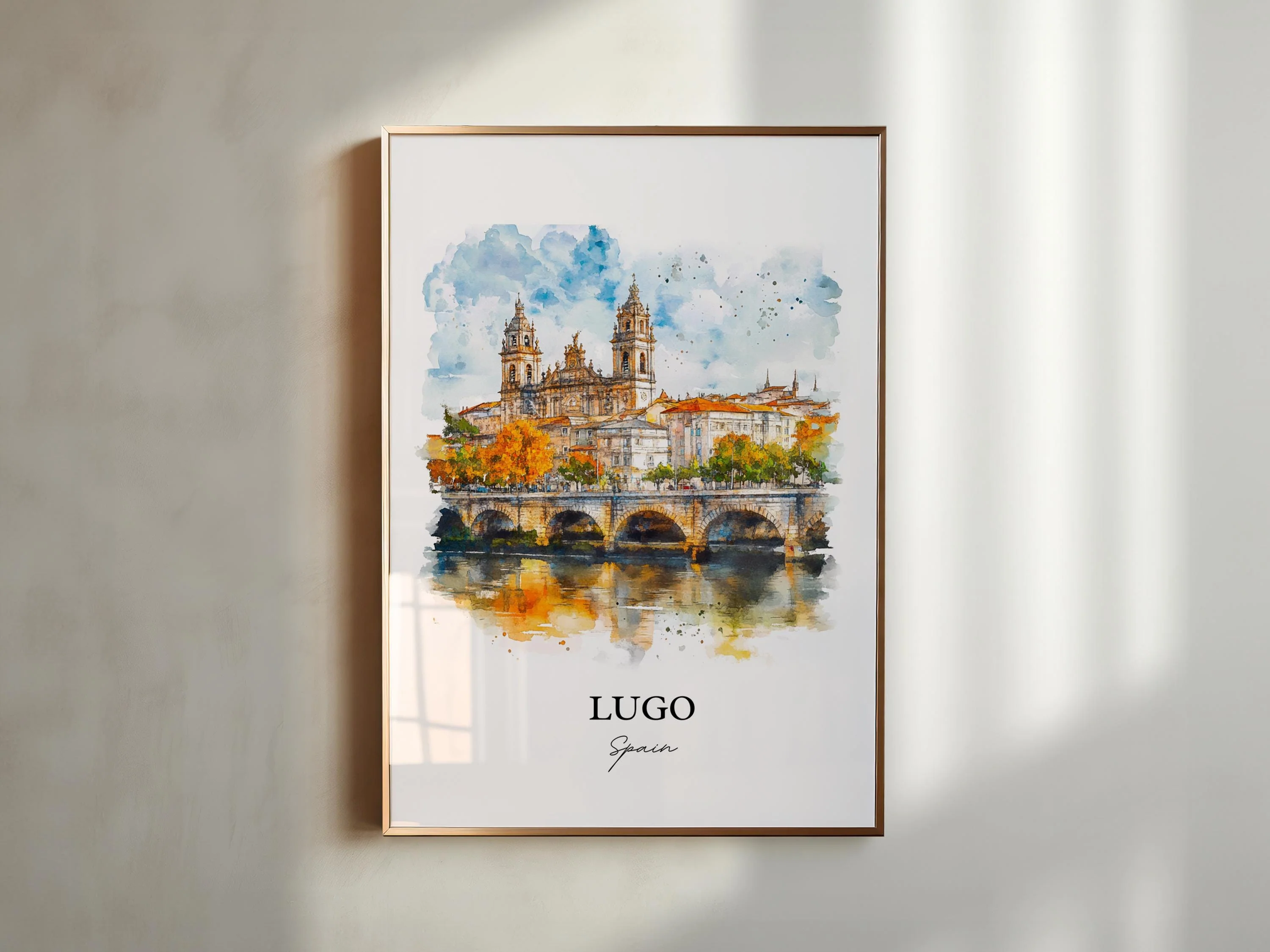 Lugo, Spain – Watercolor Art Print - Image 5
