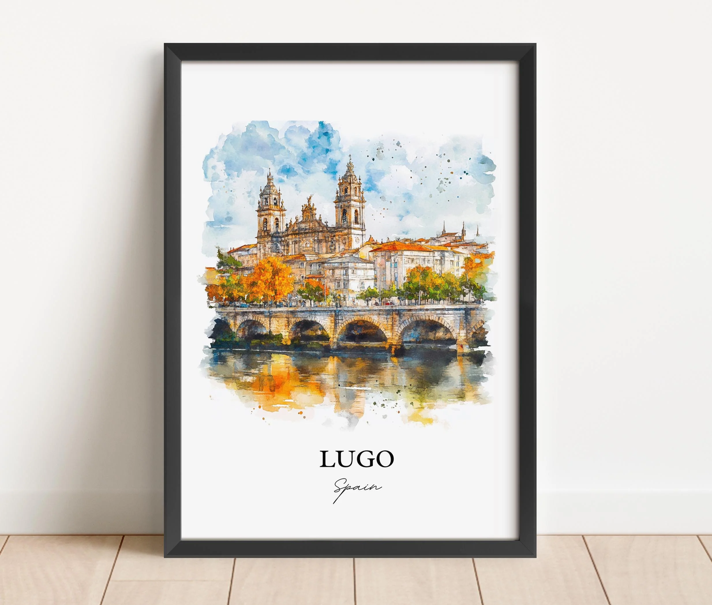 Lugo, Spain – Watercolor Art Print - Image 6