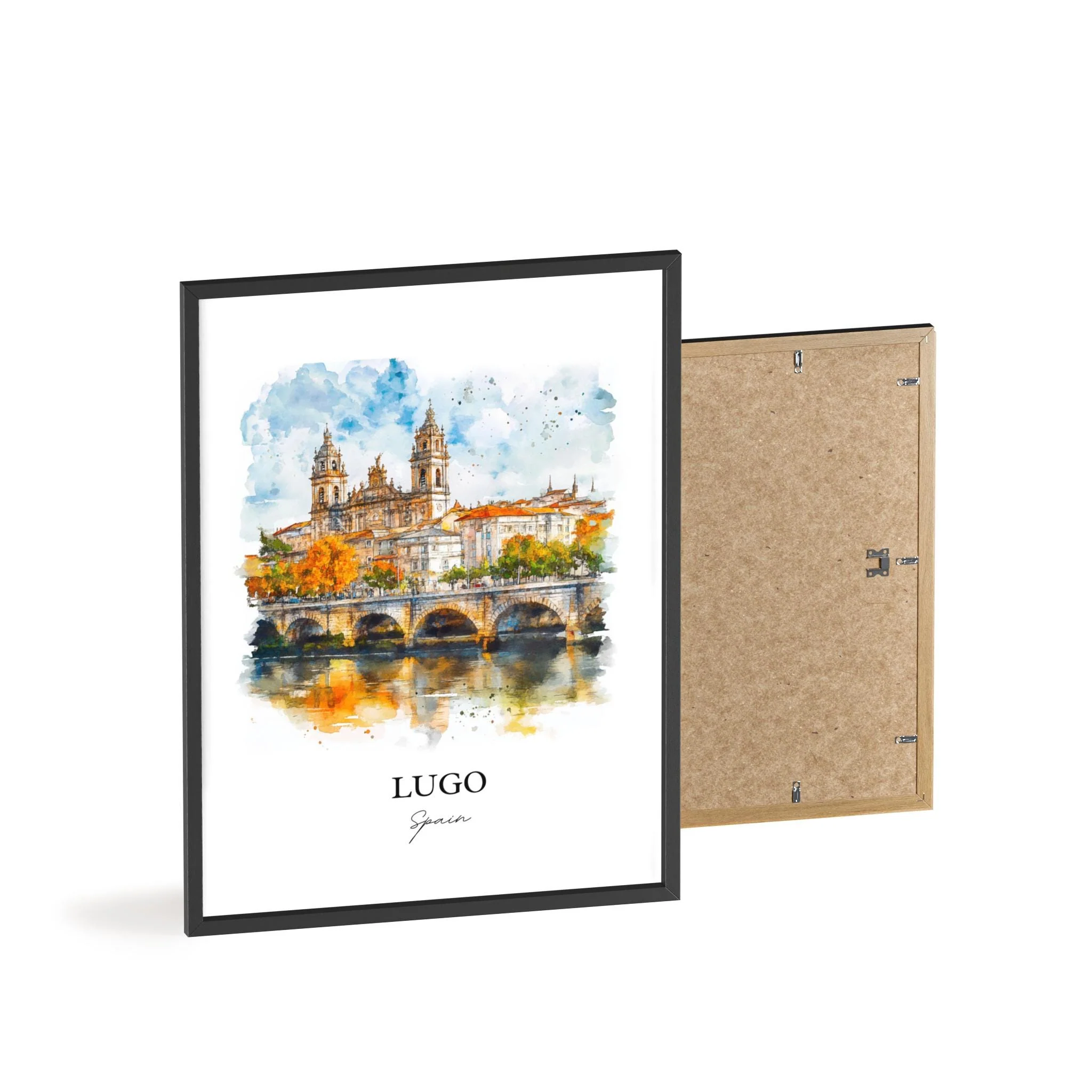 Lugo, Spain – Watercolor Art Print - Image 8