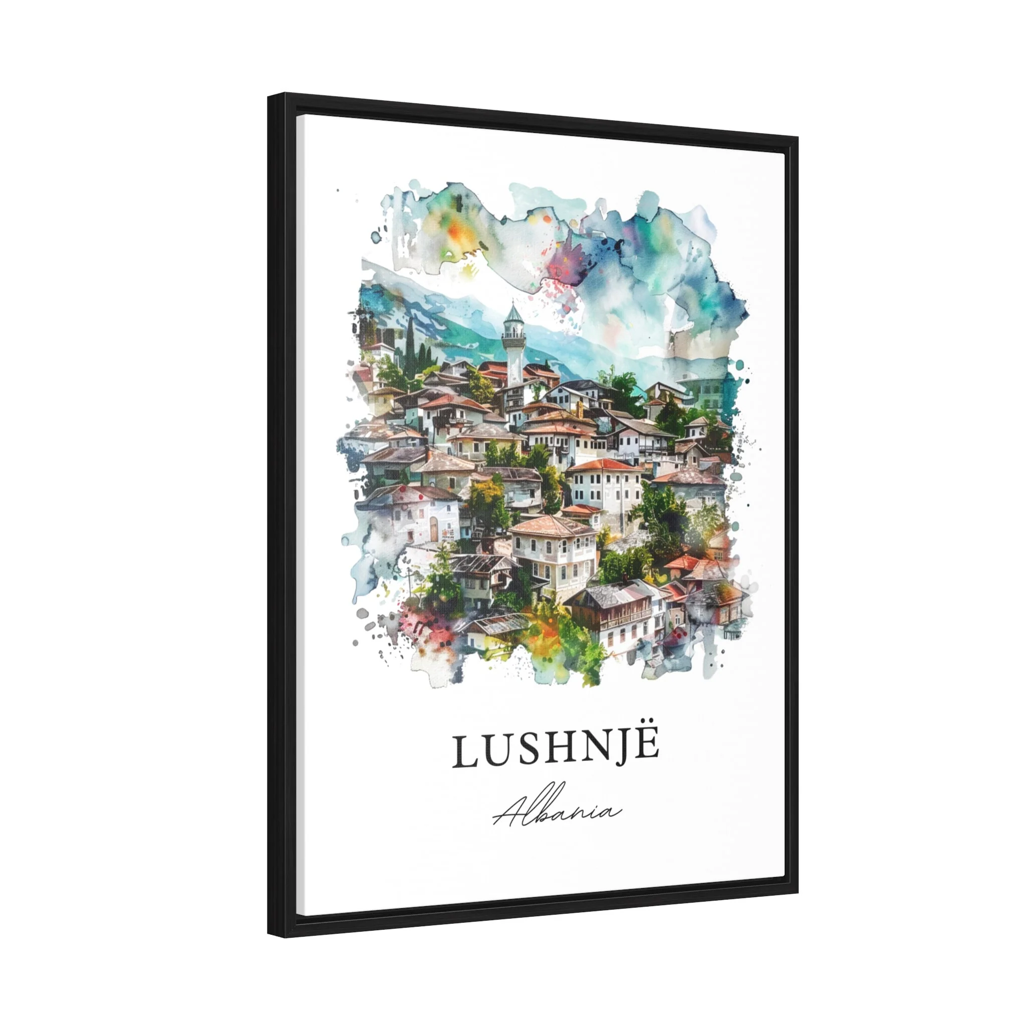 Lushnjë, Albania – Watercolor Art Print - Image 6
