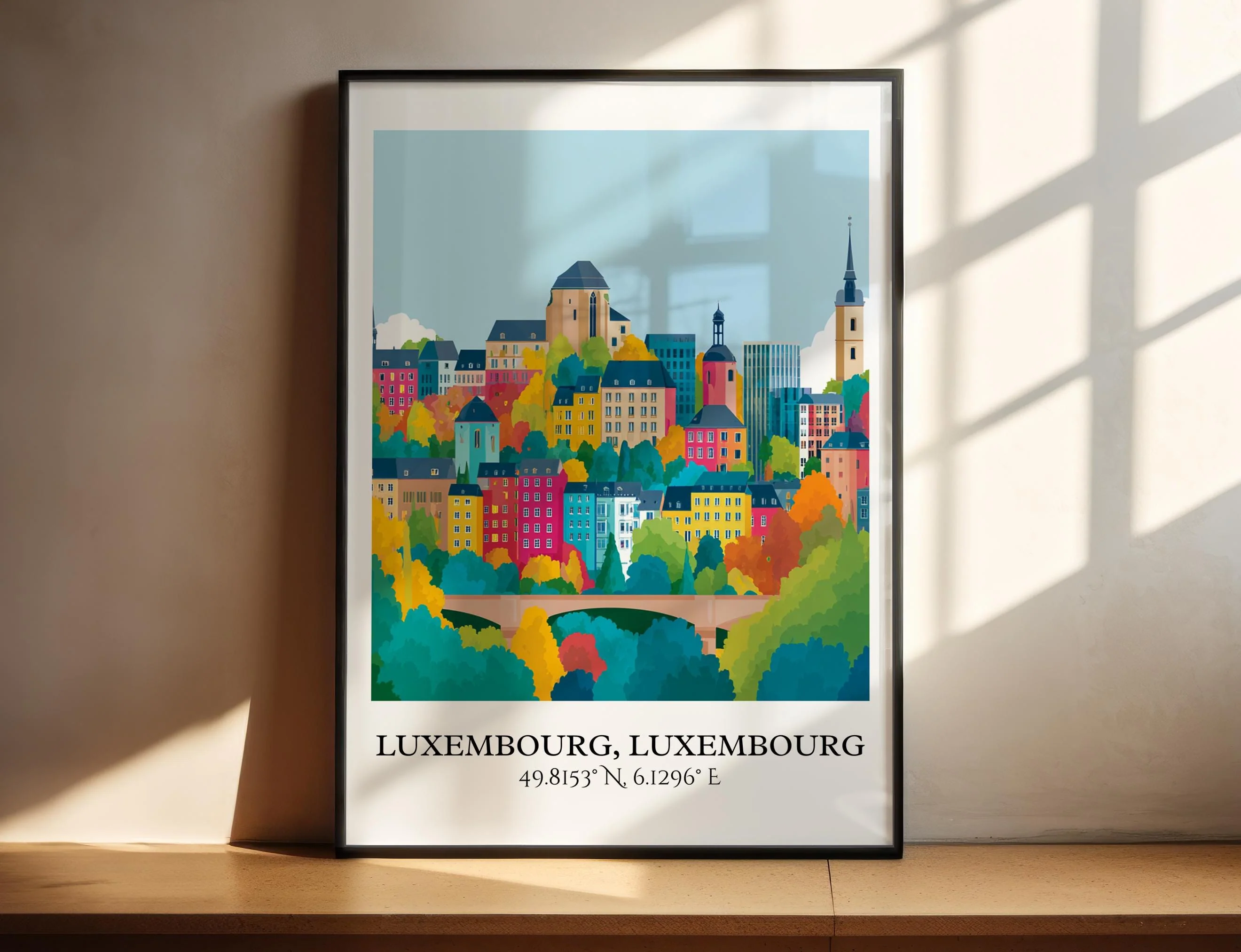 Luxembourg, Luxembourg – Watercolor Art Print
