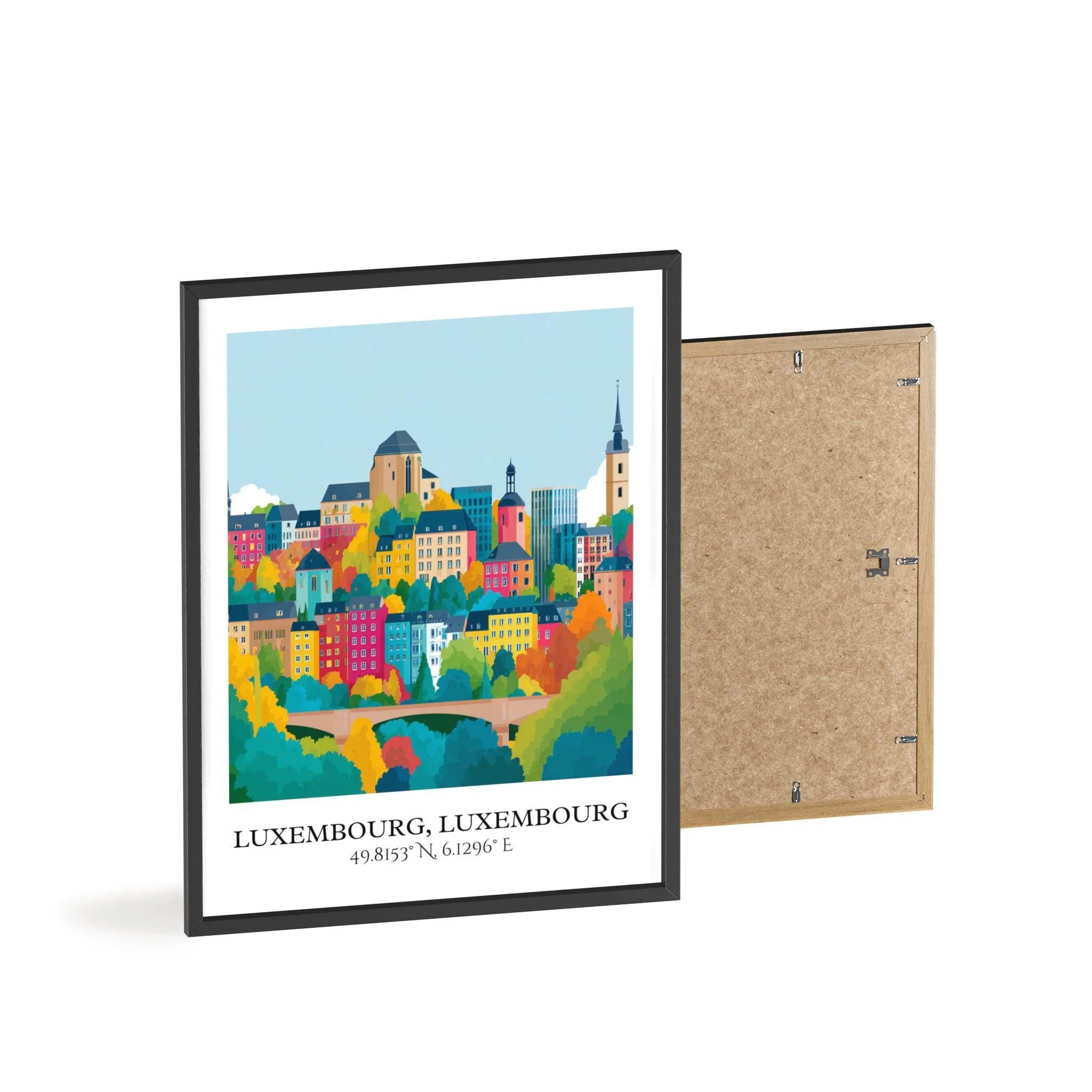 Luxembourg, Luxembourg – Watercolor Art Print - Image 8