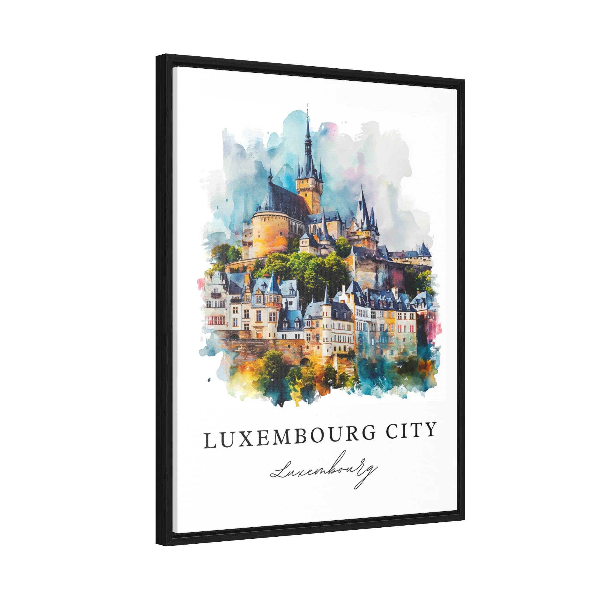 Luxembourg City, Luxembourg – Watercolor Art Print - Image 7