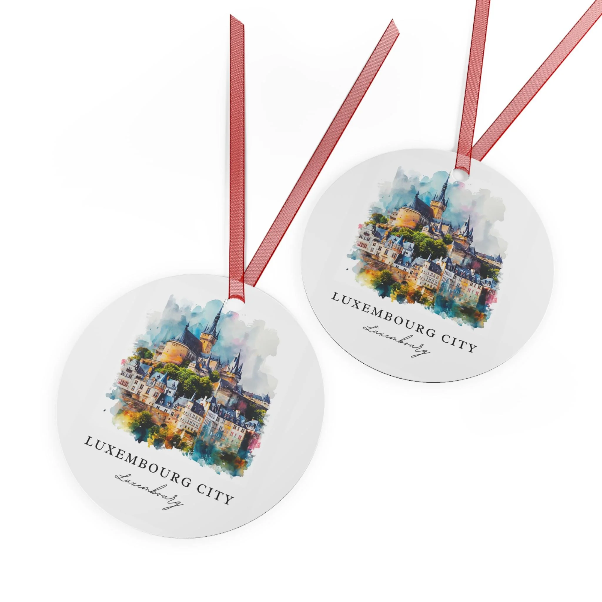 Luxembourg Ornament: Unique Luxembourg Souvenir, Luxembourg City Xmas Decor, and Authentic Luxembourg Gift - Image 2