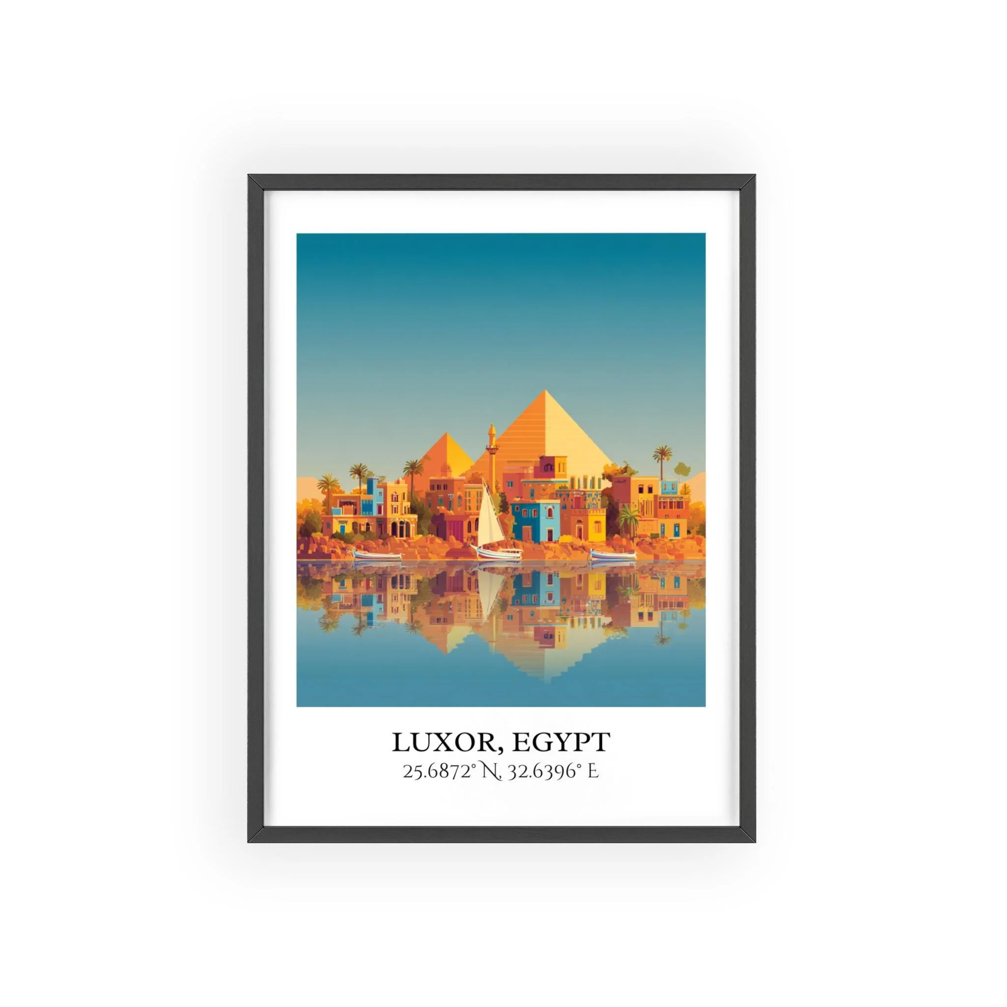 Luxor, Egypt – Watercolor Art Print - Image 7