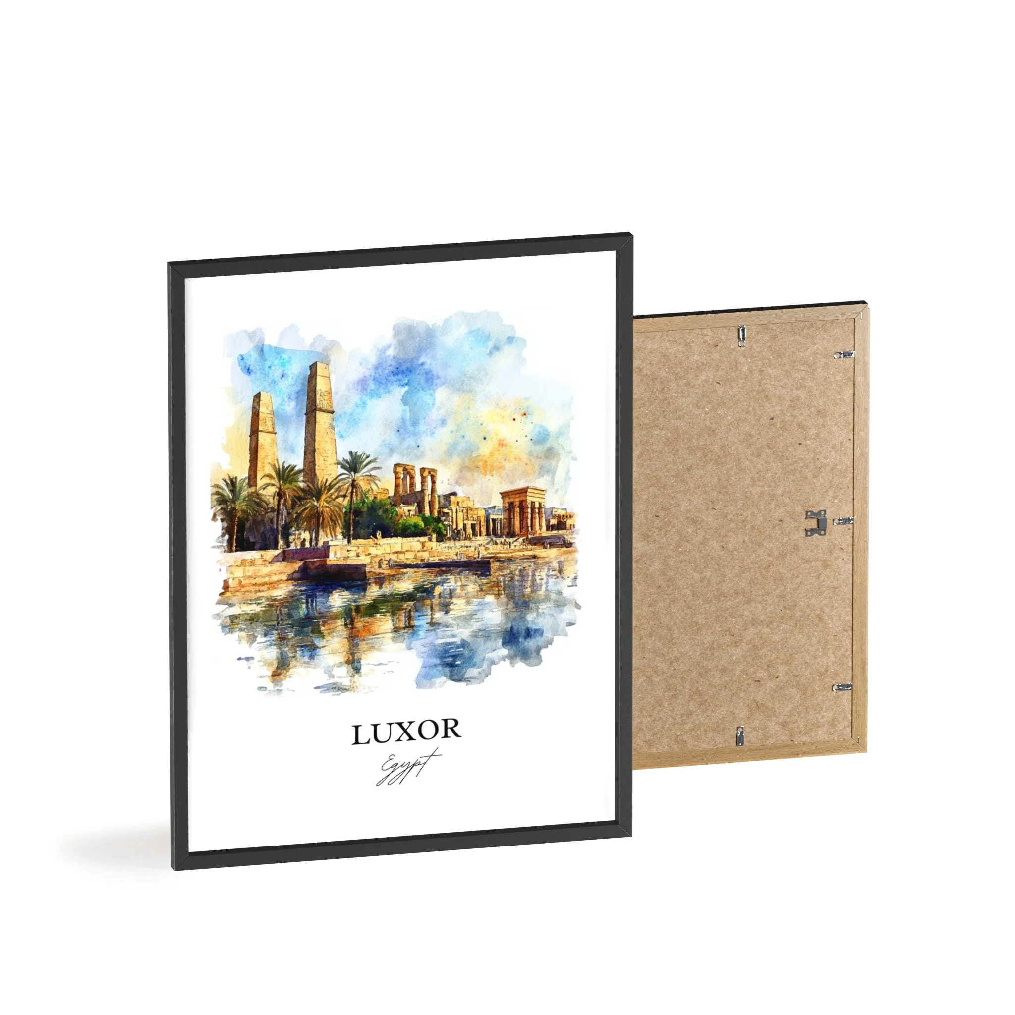 Luxor, Egypt – Watercolor Art Print - Image 8