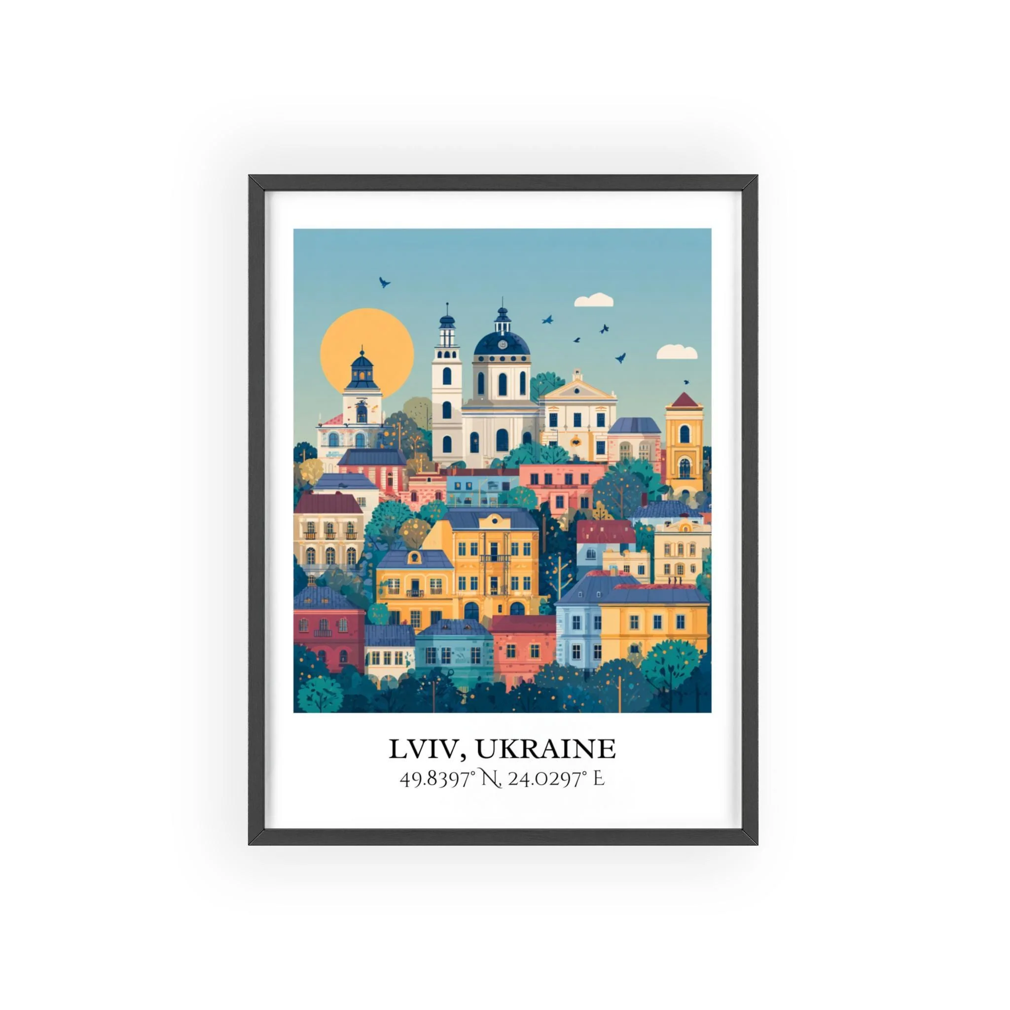 Lviv, Ukraine – Watercolor Art Print - Image 7