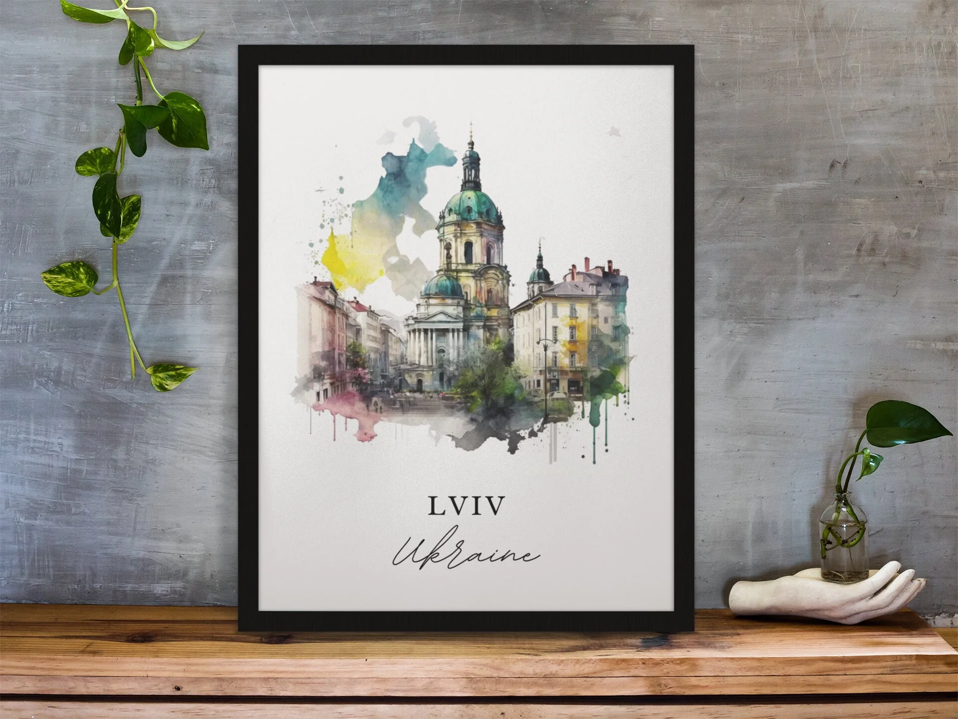 Lviv, Ukraine – Watercolor Art Print - Image 5