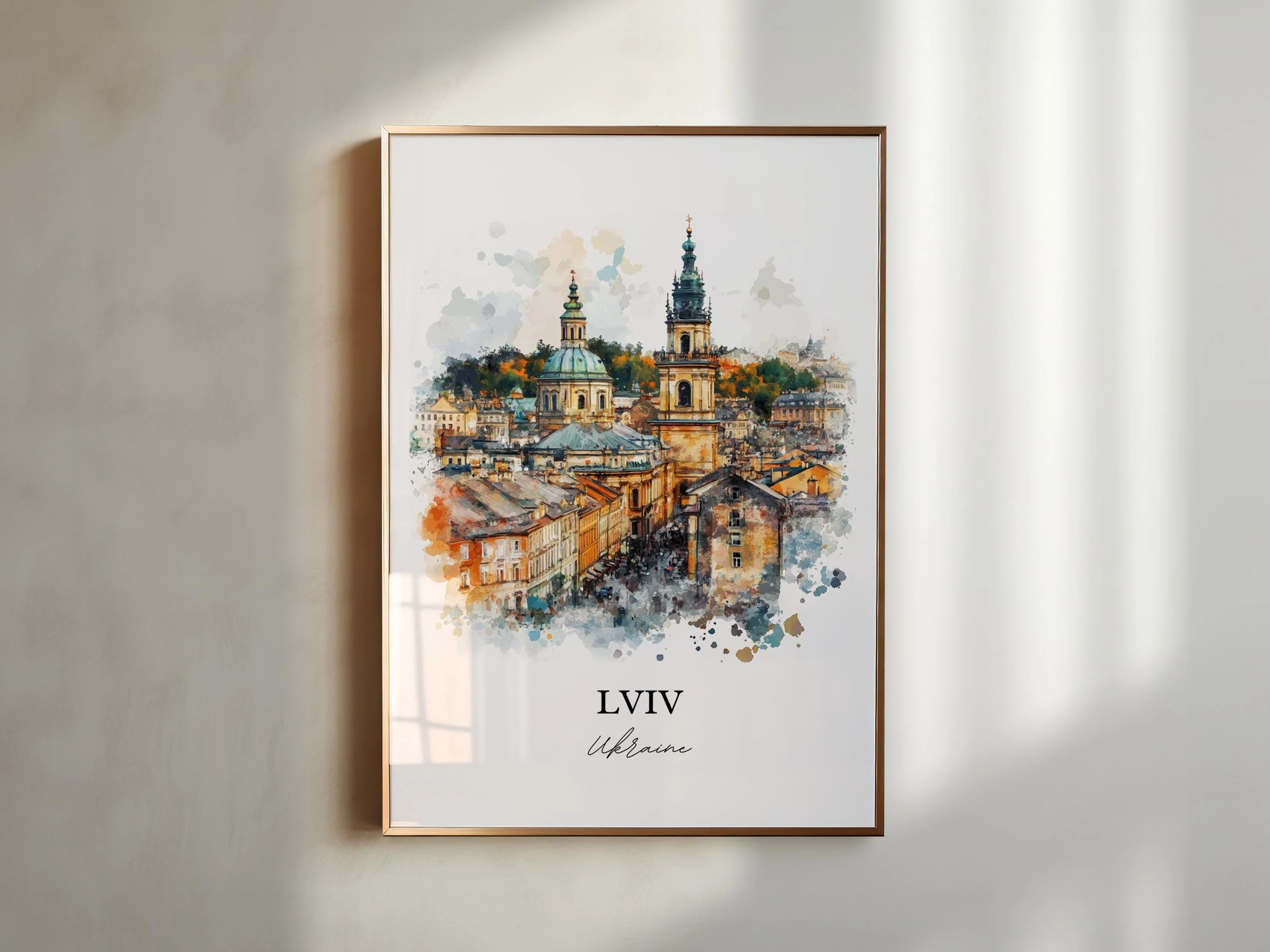 Lviv, Ukraine – Watercolor Art Print - Image 3