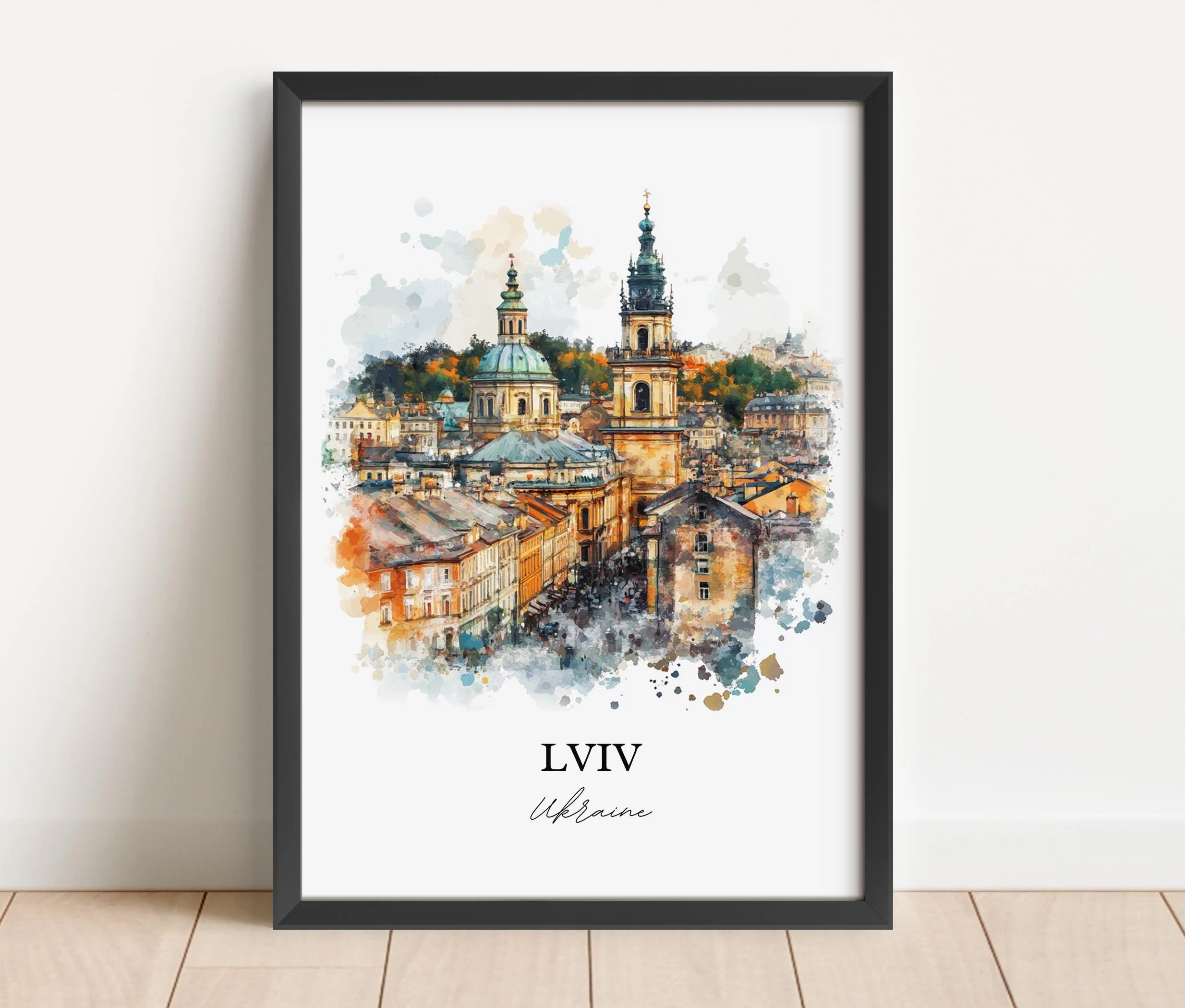 Lviv, Ukraine – Watercolor Art Print - Image 6