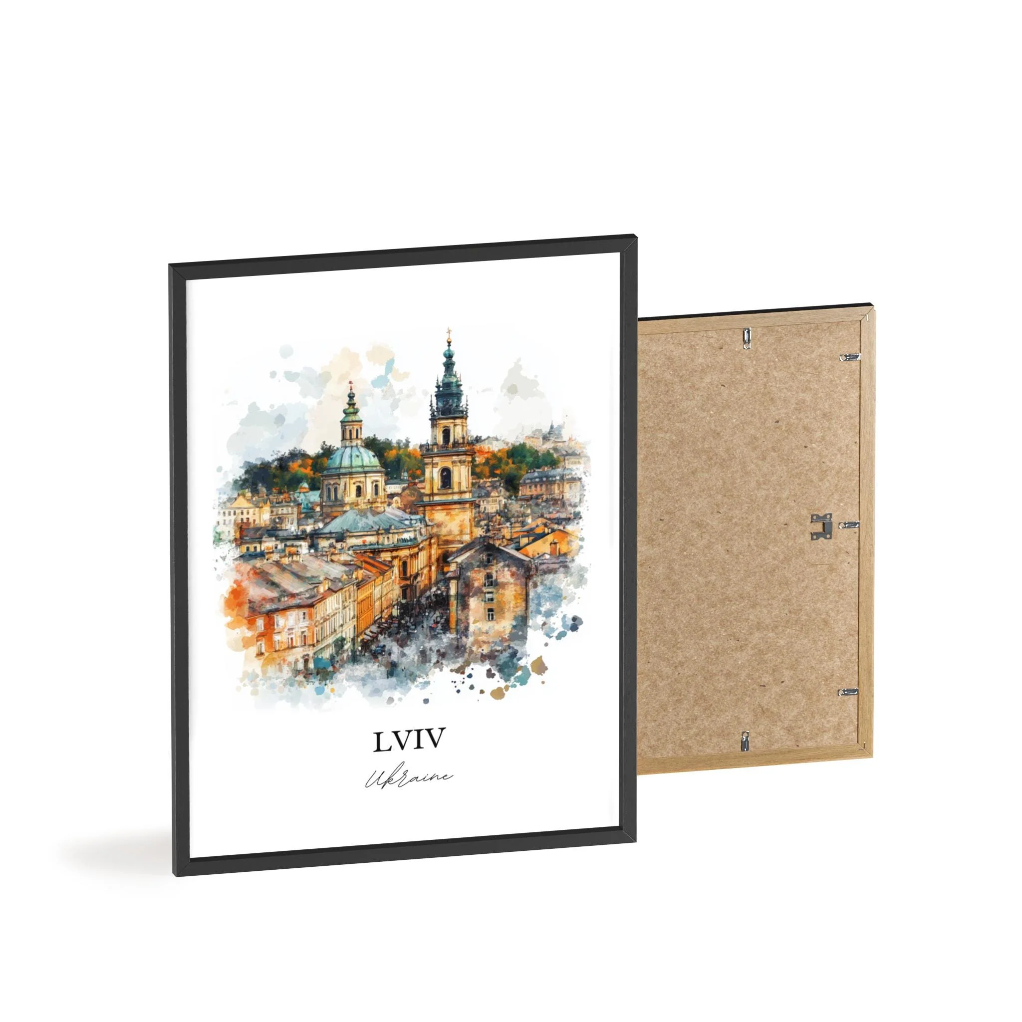 Lviv, Ukraine – Watercolor Art Print - Image 8