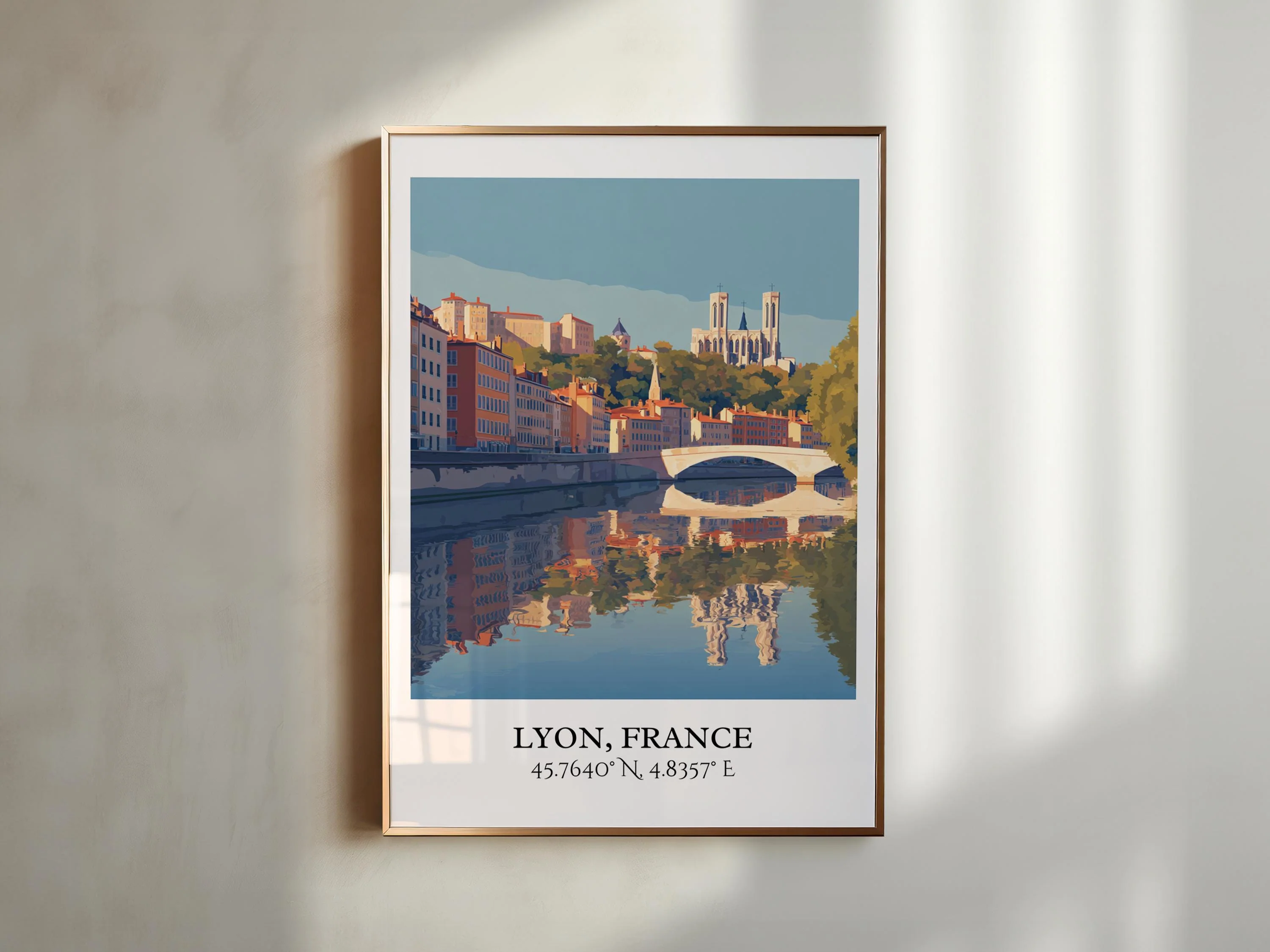 Lyon, France – Watercolor Art Print - Image 5