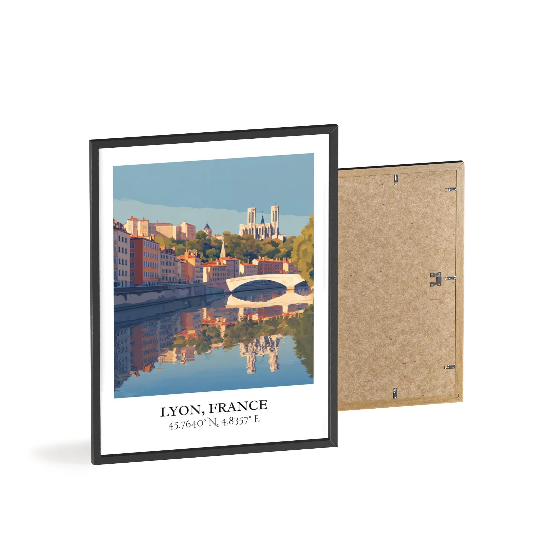 Lyon, France – Watercolor Art Print - Image 8