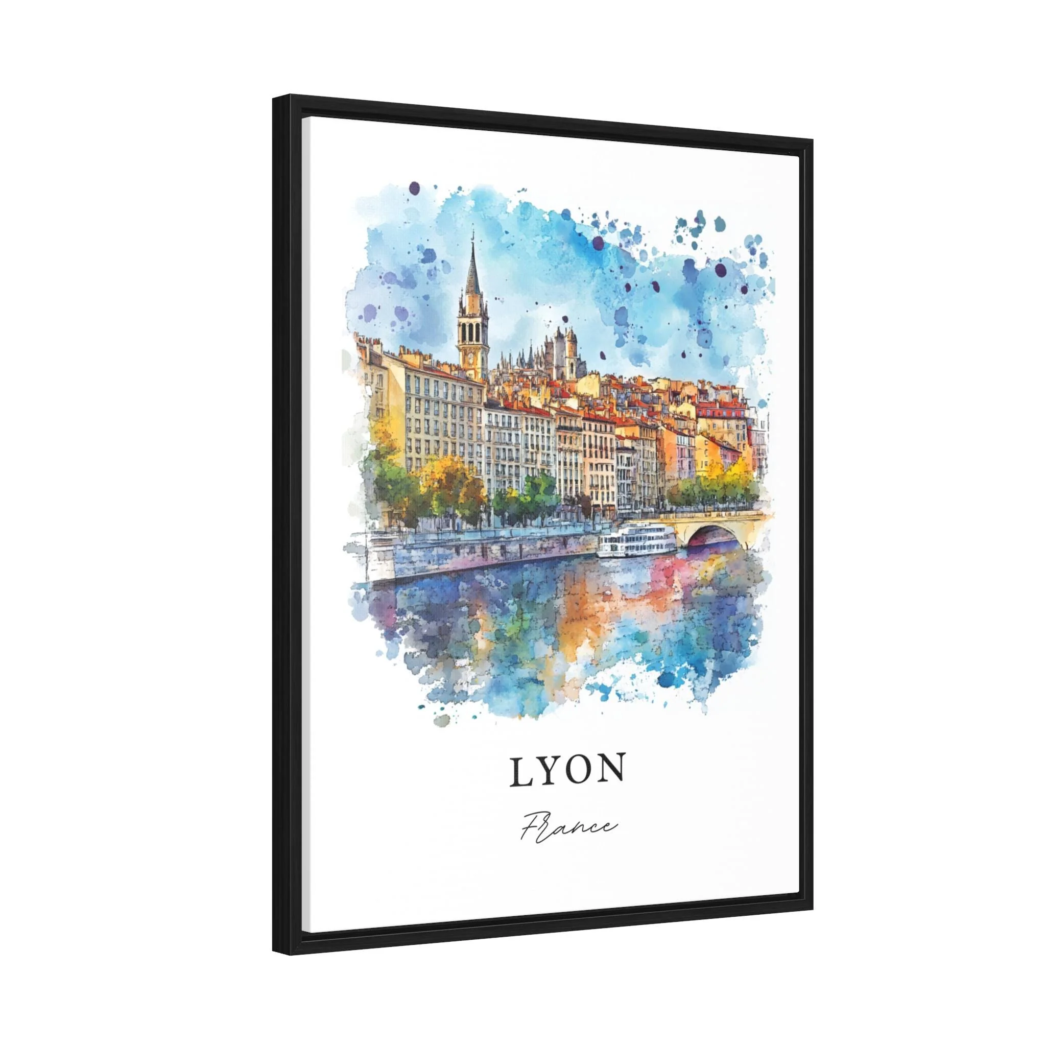Lyon, France – Watercolor Art Print - Image 7