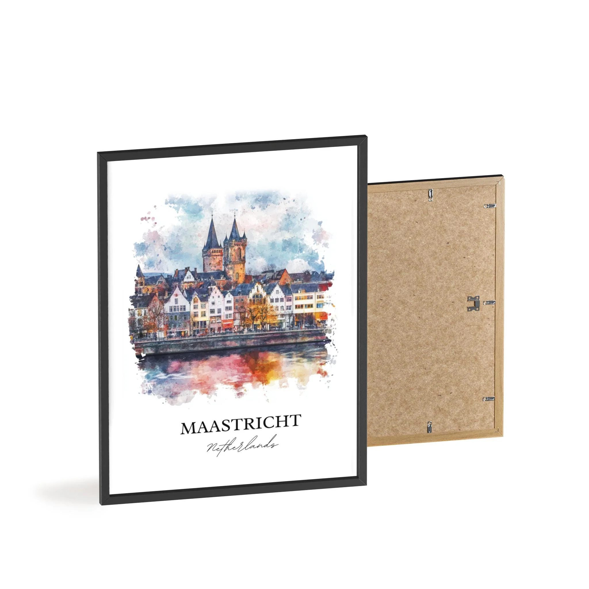 Maastricht, Netherlands – Watercolor Art Print - Image 8