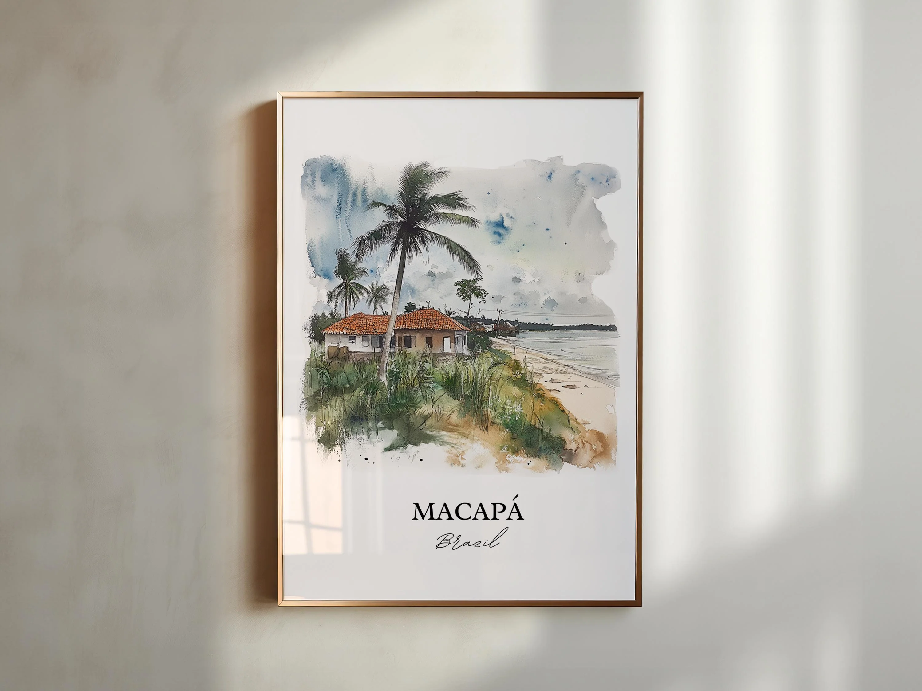 Macapá, Brazil – Watercolor Art Print - Image 3