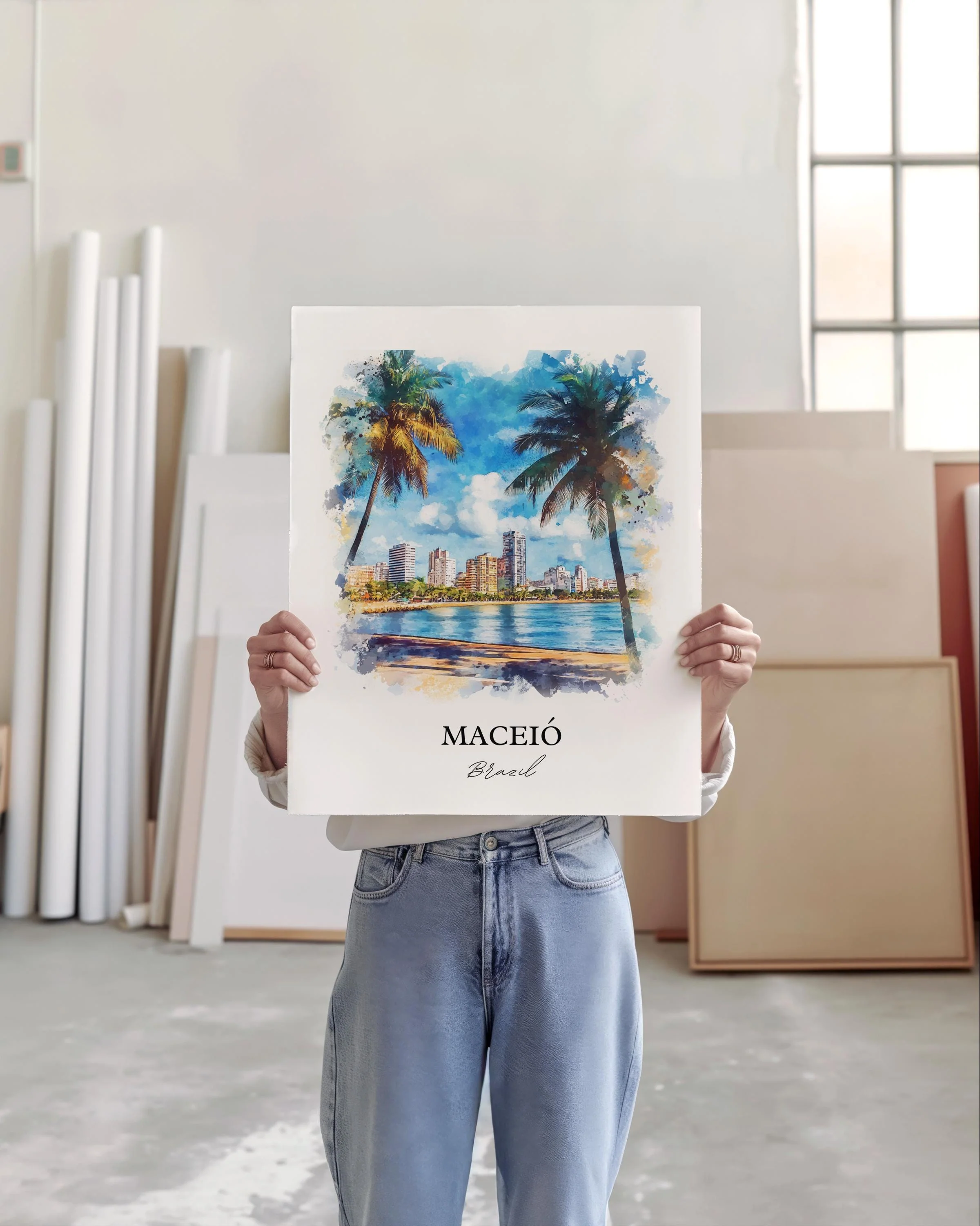 Maceió, Brazil – Watercolor Art Print - Image 4