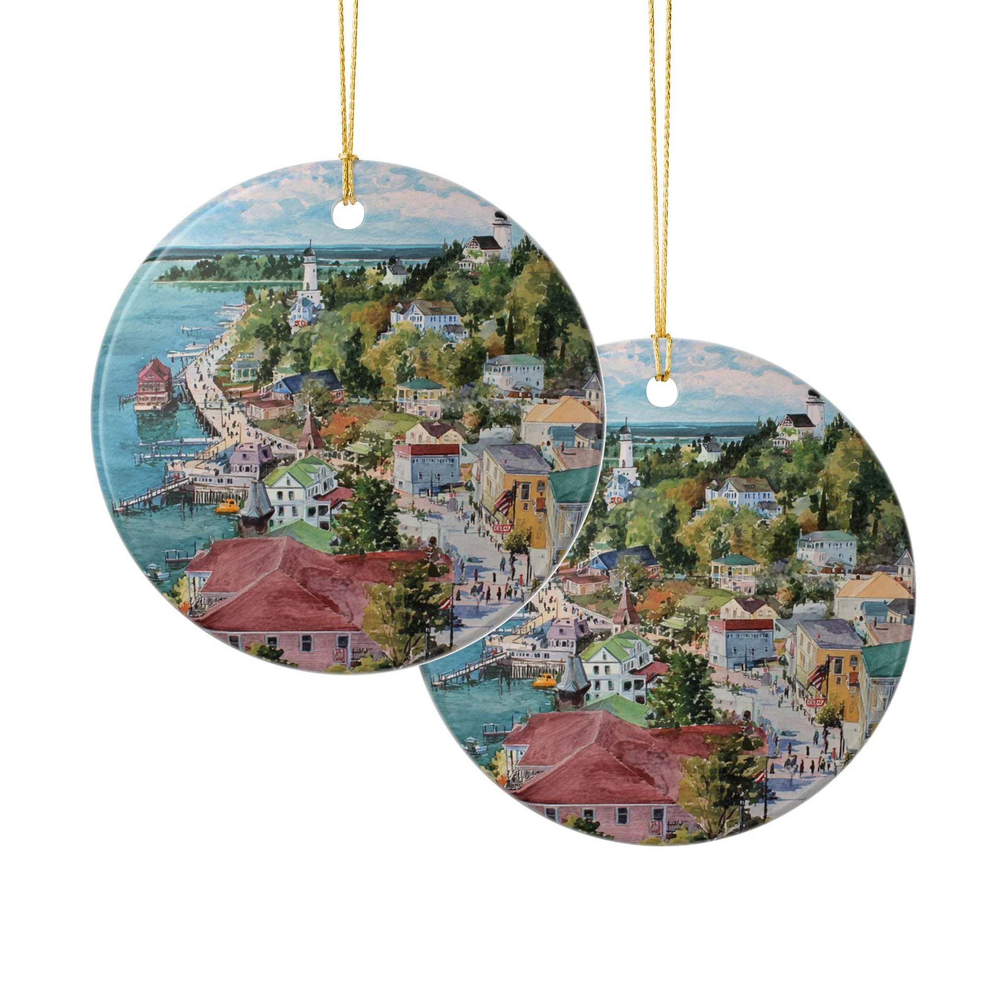 Mackinac Island Ornament: Unique Mackinac Michigan Souvenir, Michigan Xmas Decor, and Authentic Mackinac Island Gift - Image 3