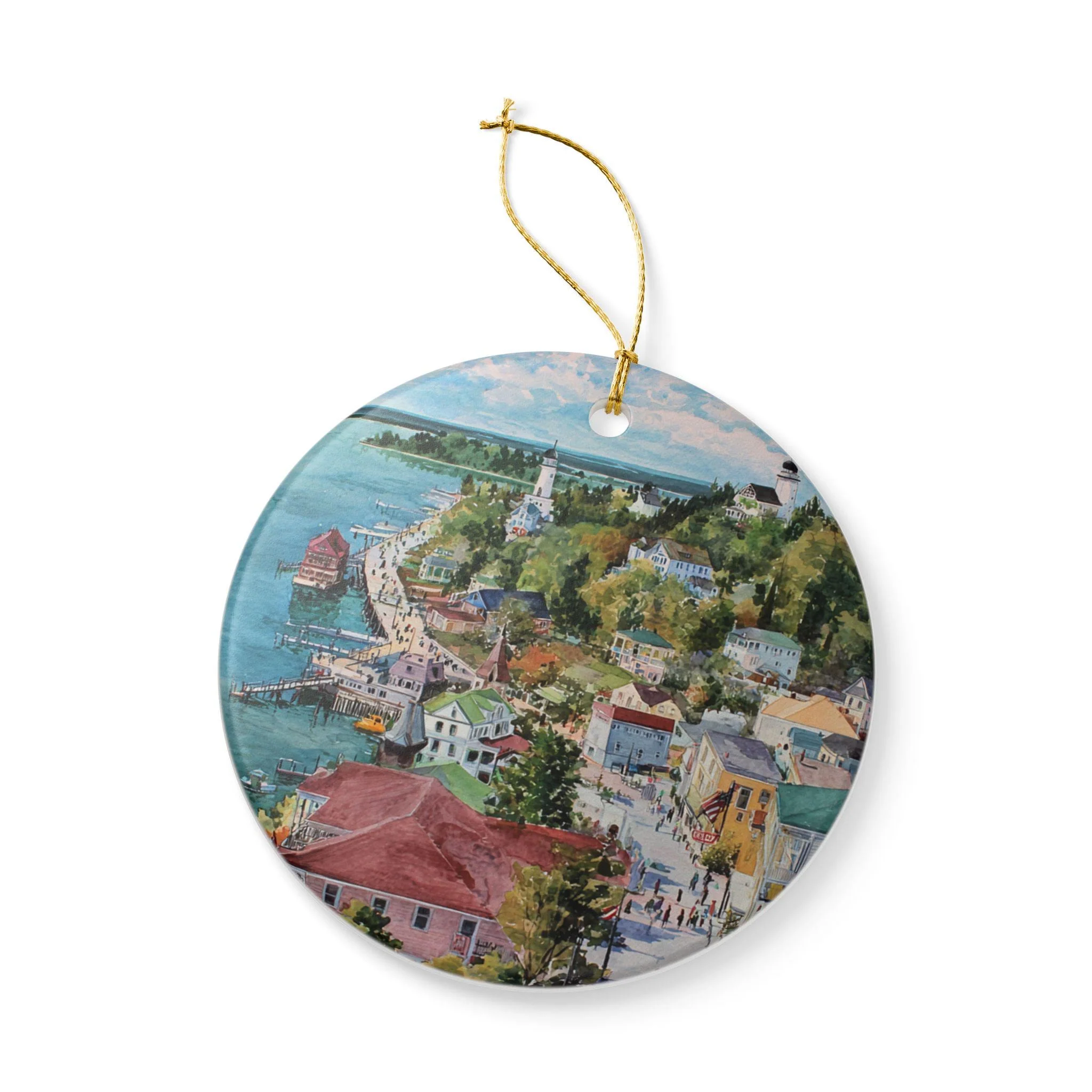 Mackinac Island Ornament: Unique Mackinac Michigan Souvenir, Michigan Xmas Decor, and Authentic Mackinac Island Gift - Image 4