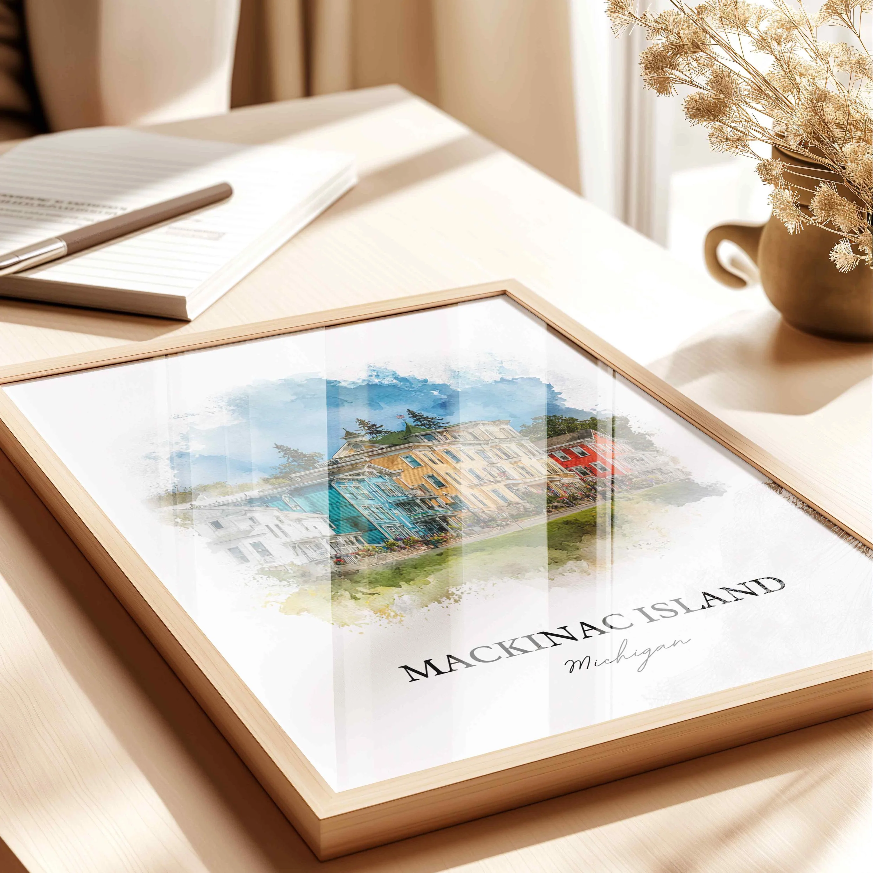 Mackinac Island, Michigan – Watercolor Art Print - Image 8
