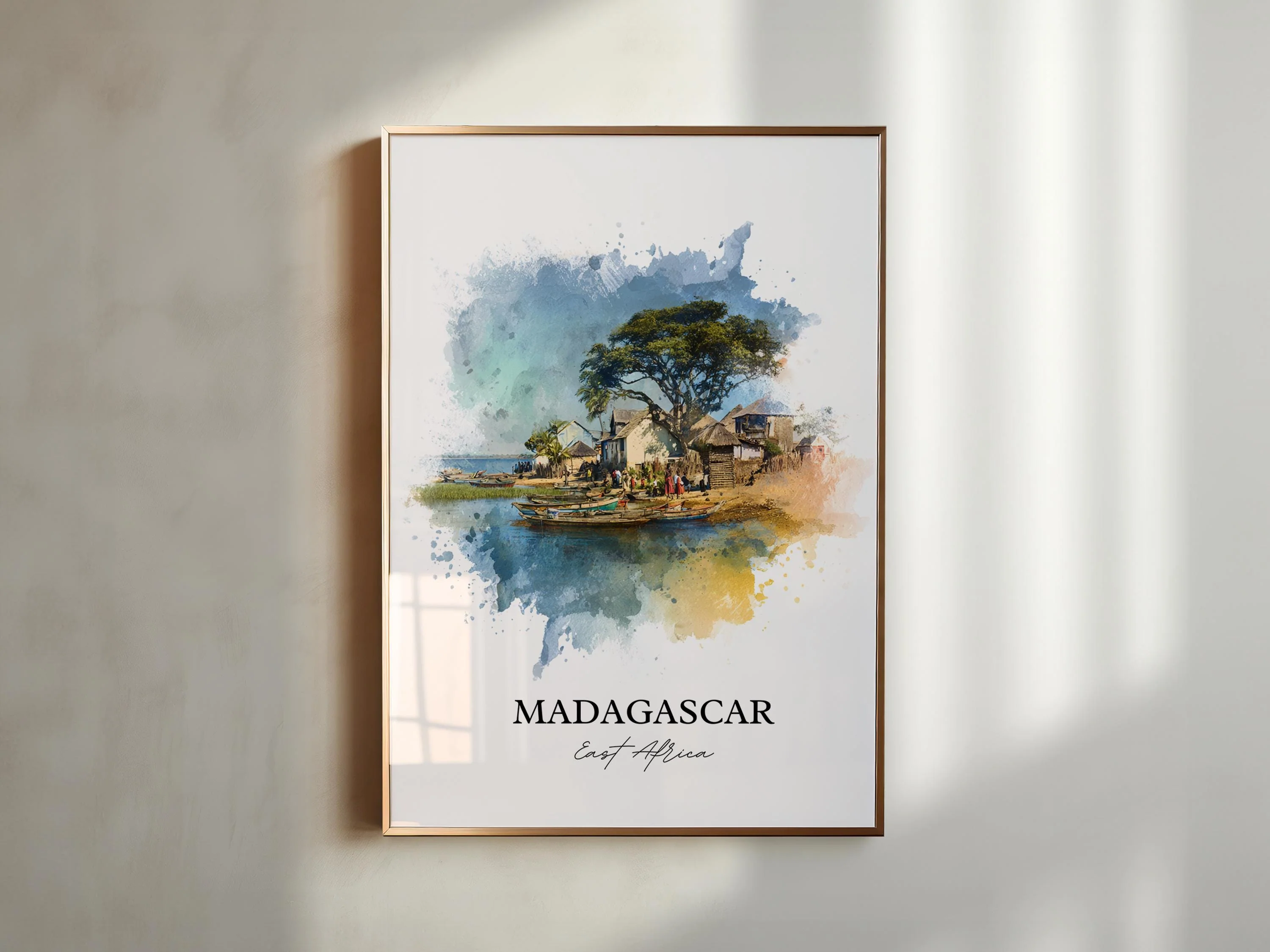 Madagascar, Africa – Watercolor Art Print - Image 3
