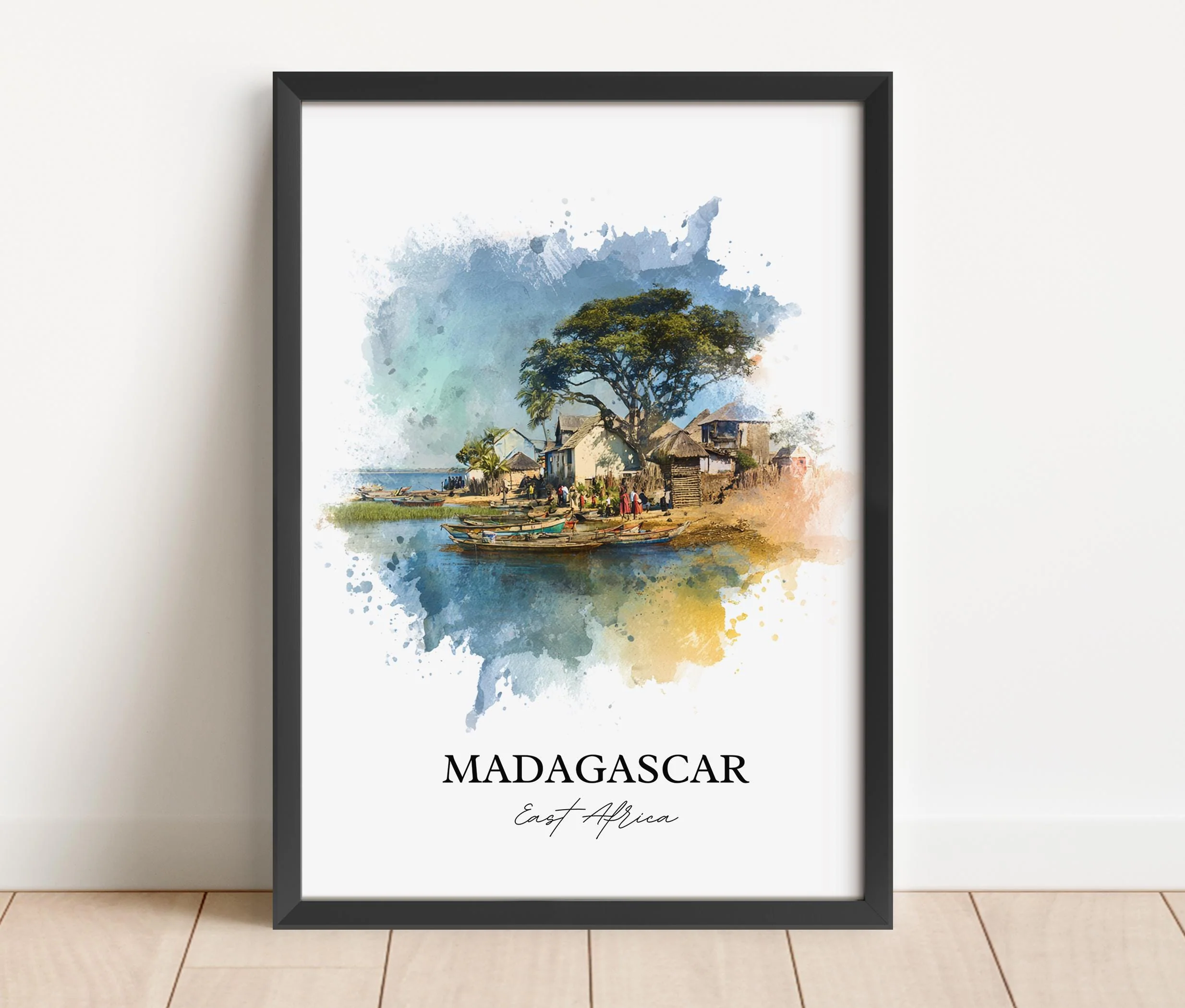 Madagascar, Africa – Watercolor Art Print - Image 4